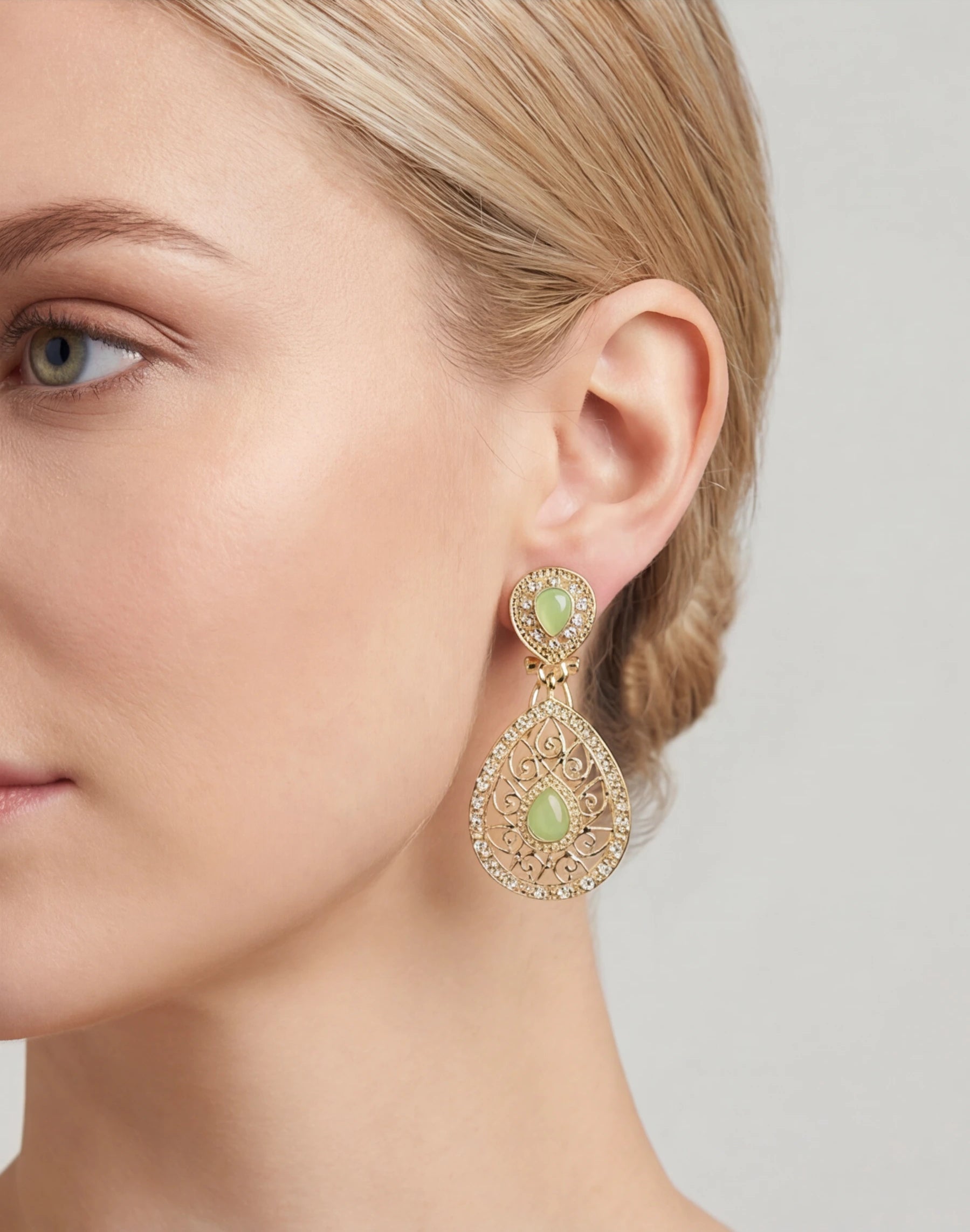 Earrings Tr Light Green