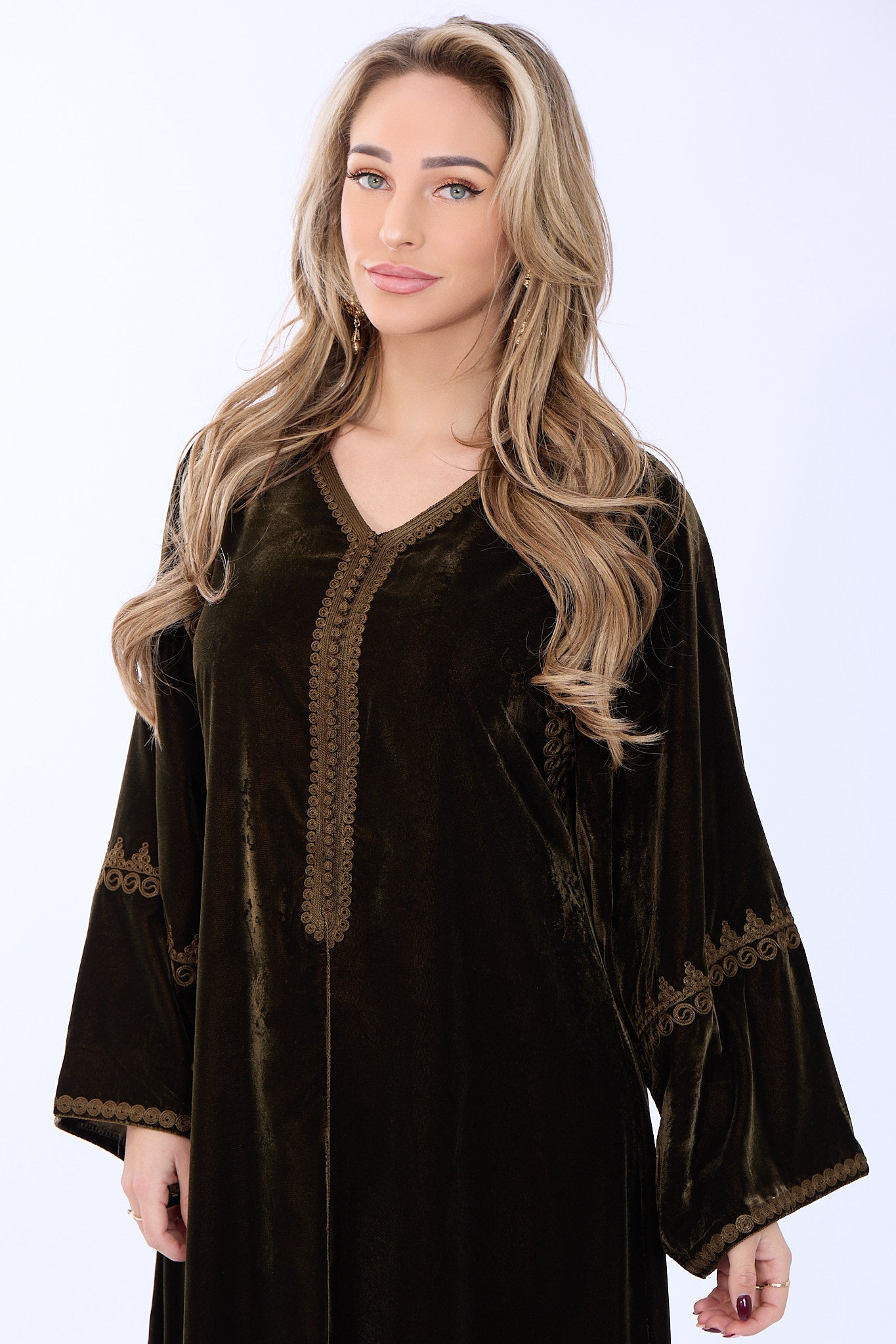 Caftan Majda Olive Green