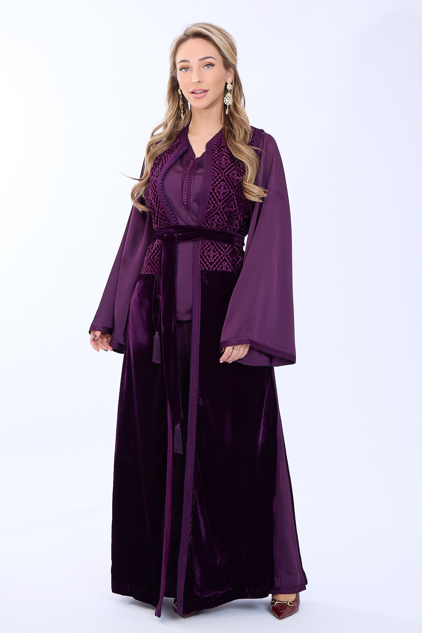 Caftan Aneesa Aubergine
