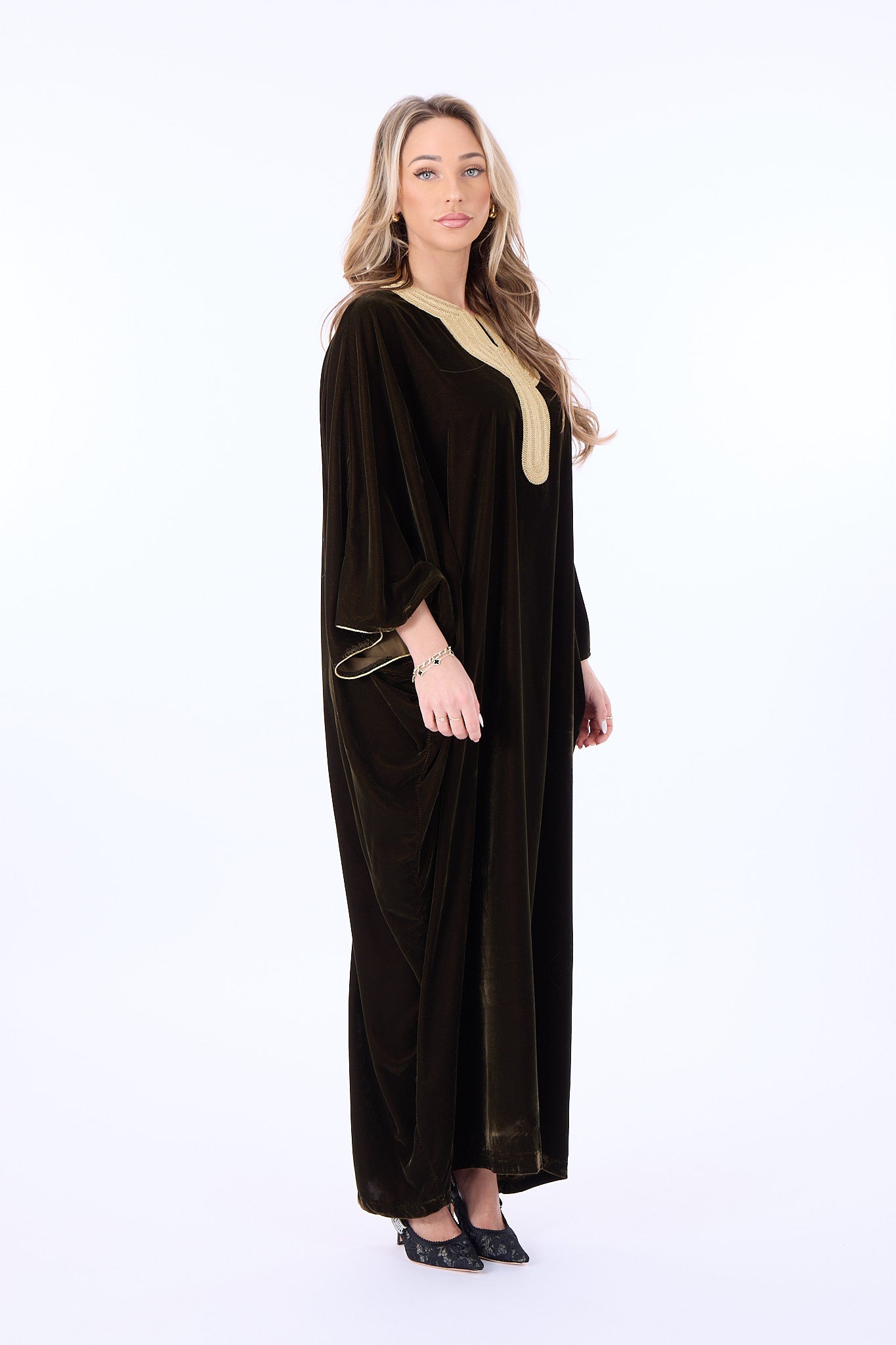 Caftan Omana Olivegreen