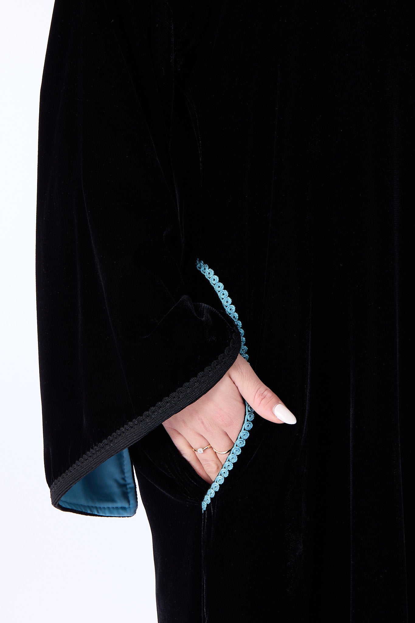 Caftan Mayar Black-Blue