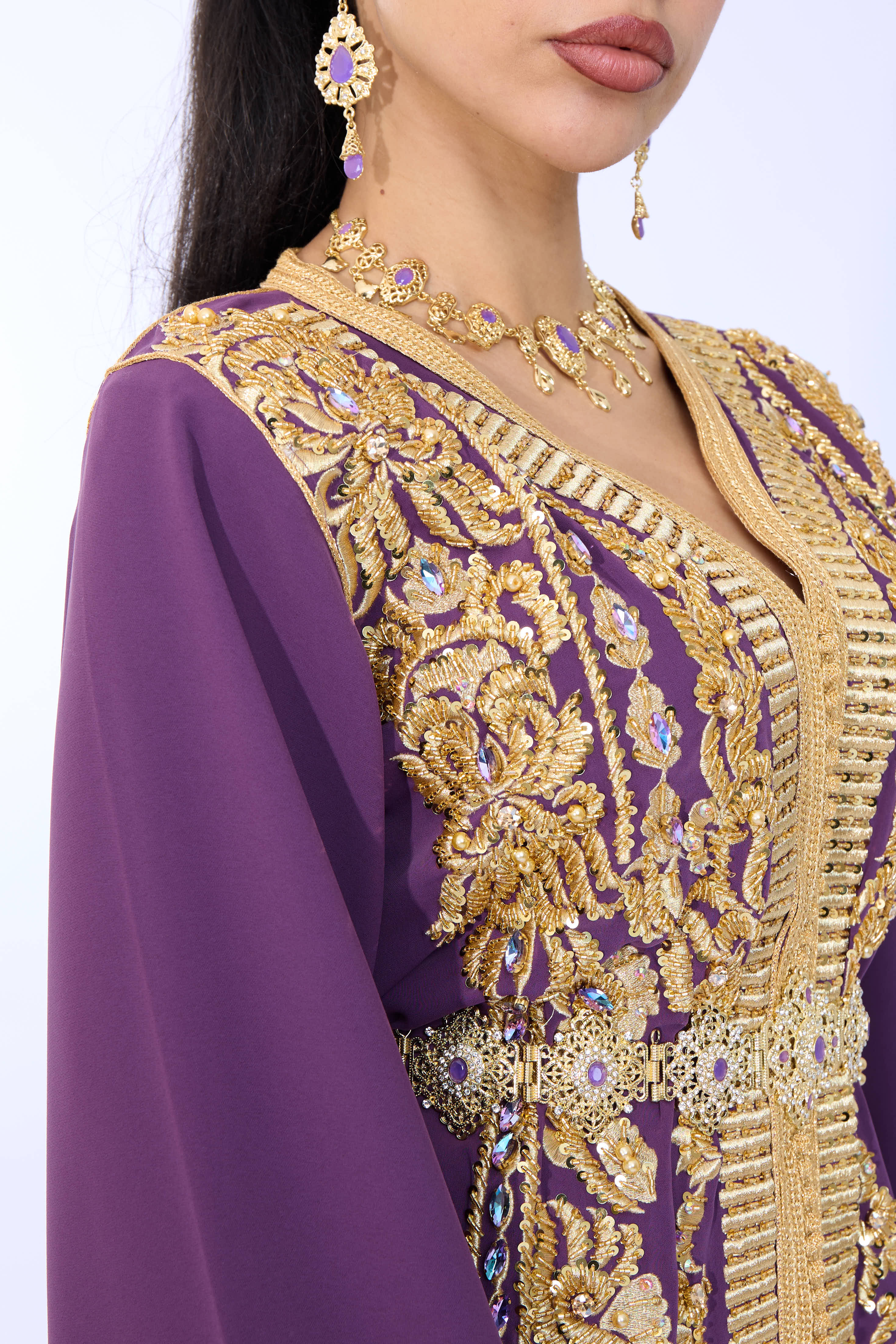 Caftan Diyana Purple