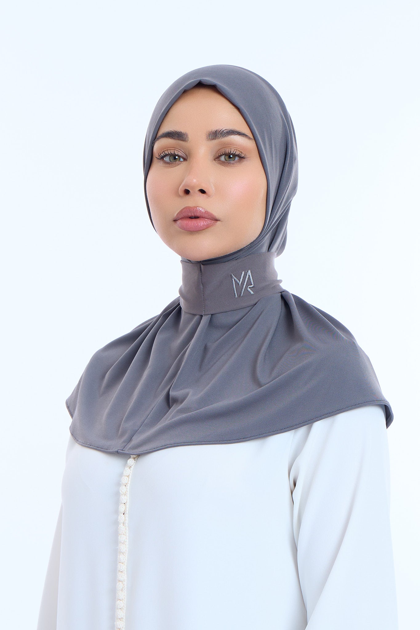 Instant Hijab Premium II Charcoal Blue