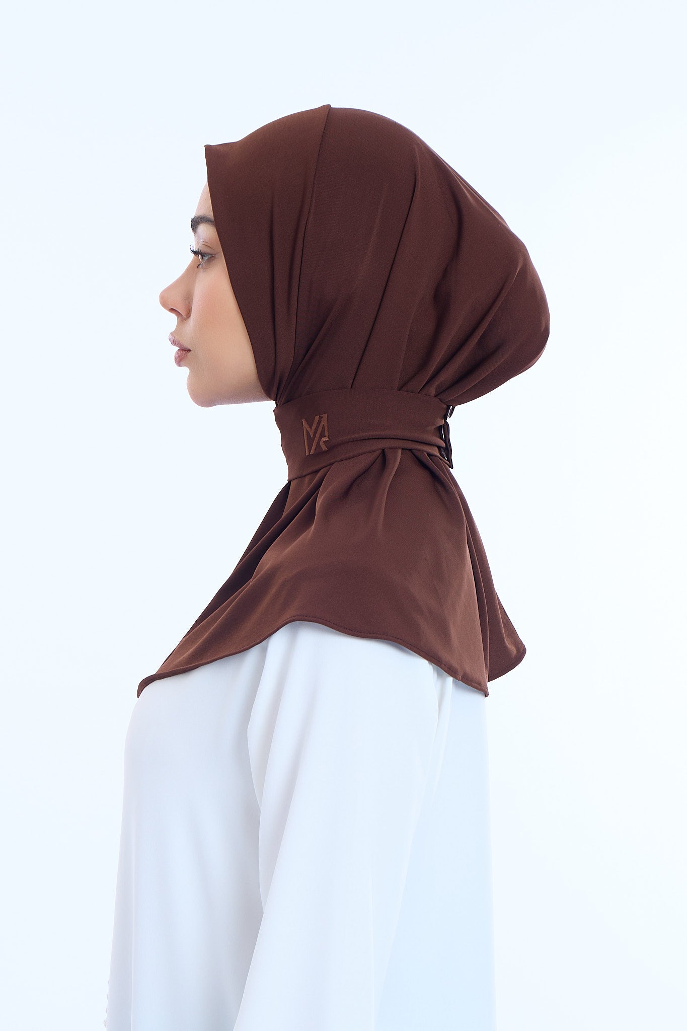 Instant Hijab Premium II Espresso Brown