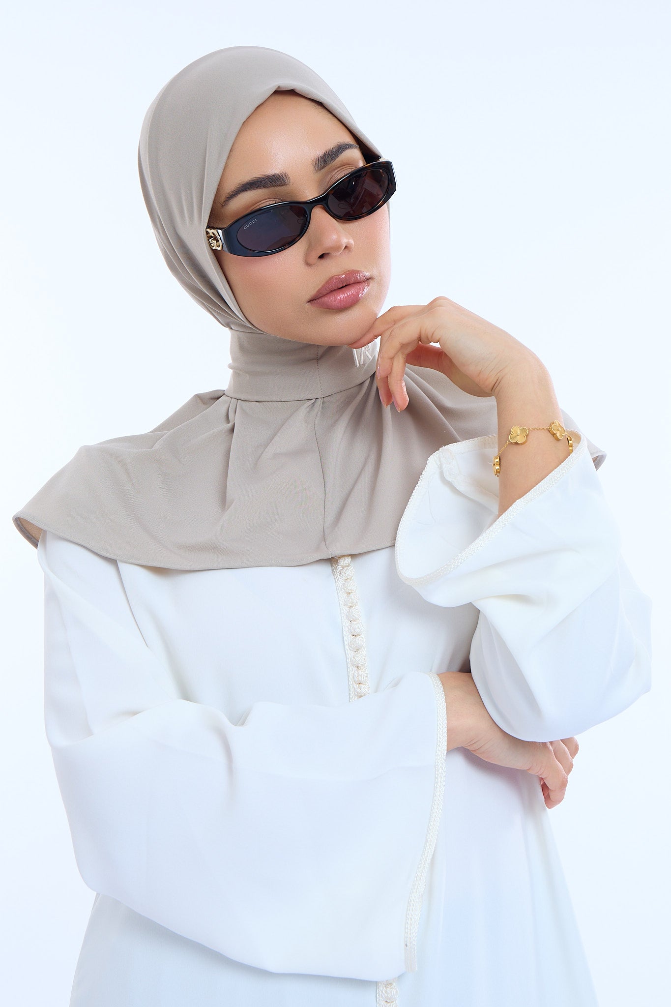 Instant Hijab Premium II Soft Greige