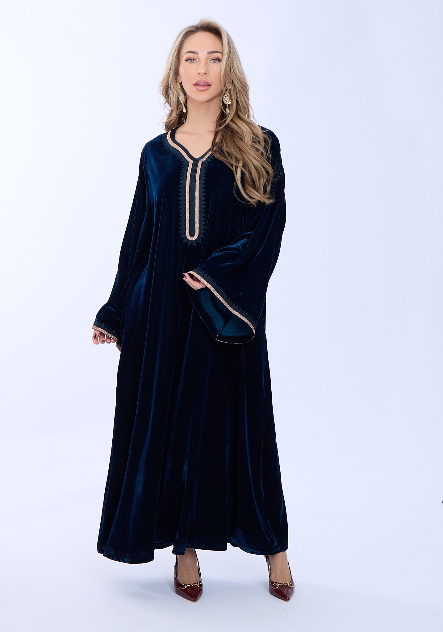 Caftan Dania Blue Pertrol