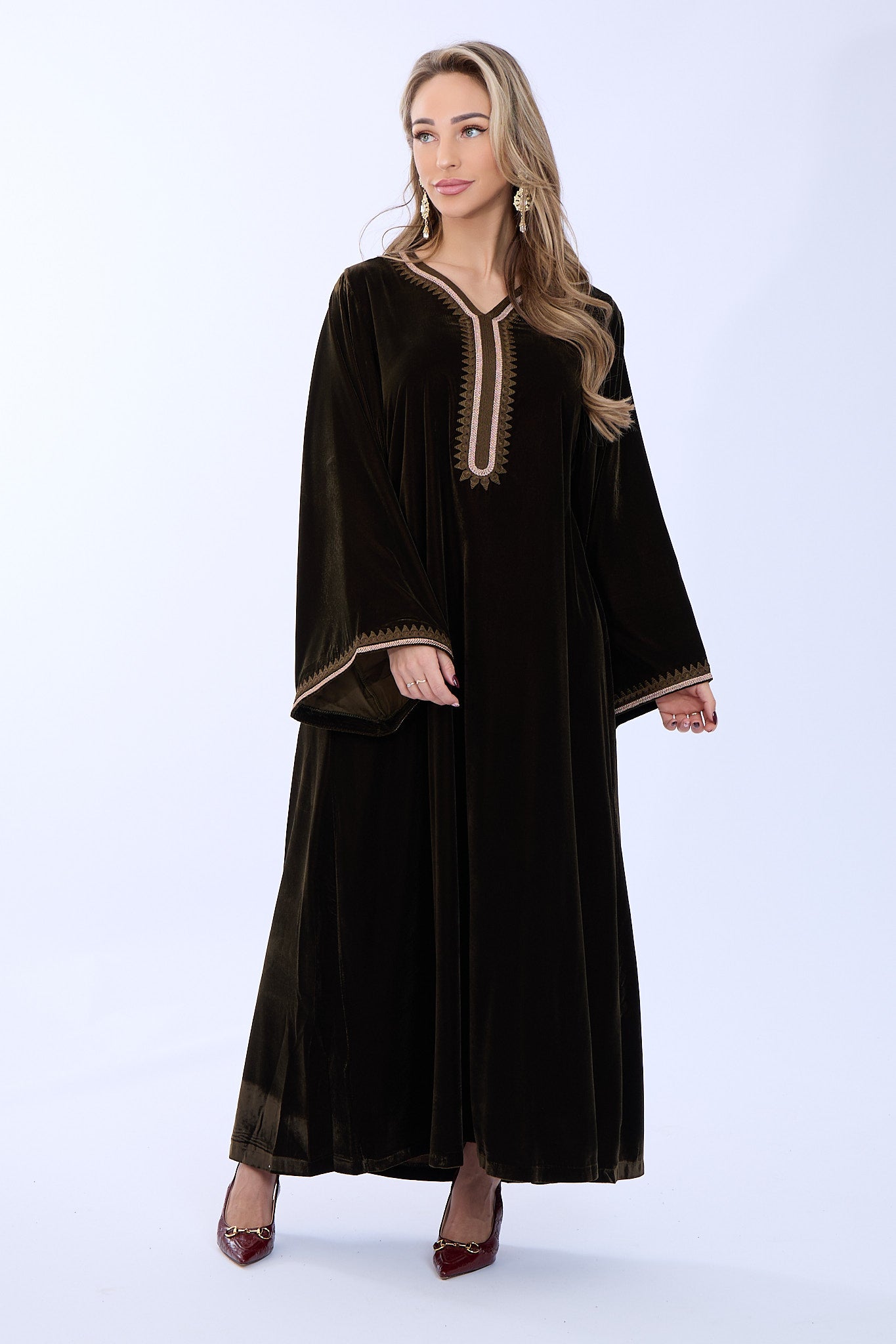 Caftan Dania Olive Green
