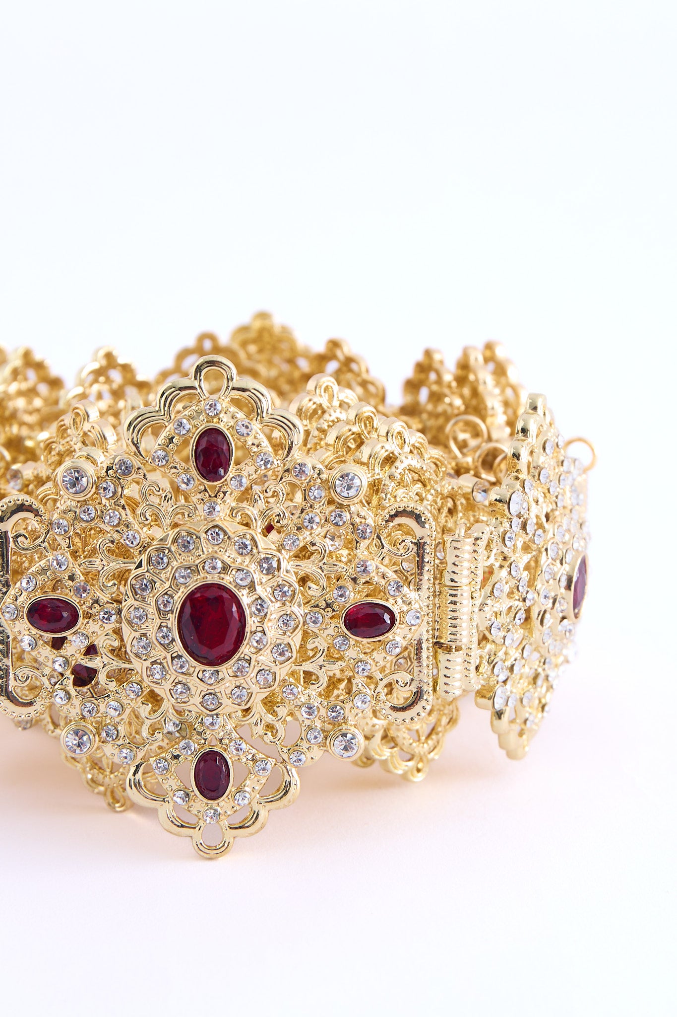 Shin Gold/Bordeaux Belt