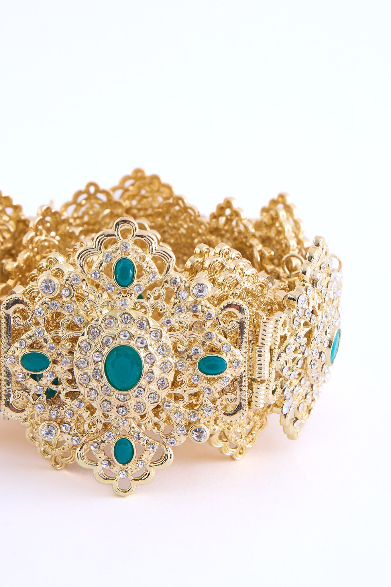 Shin Gold/Teal Belt
