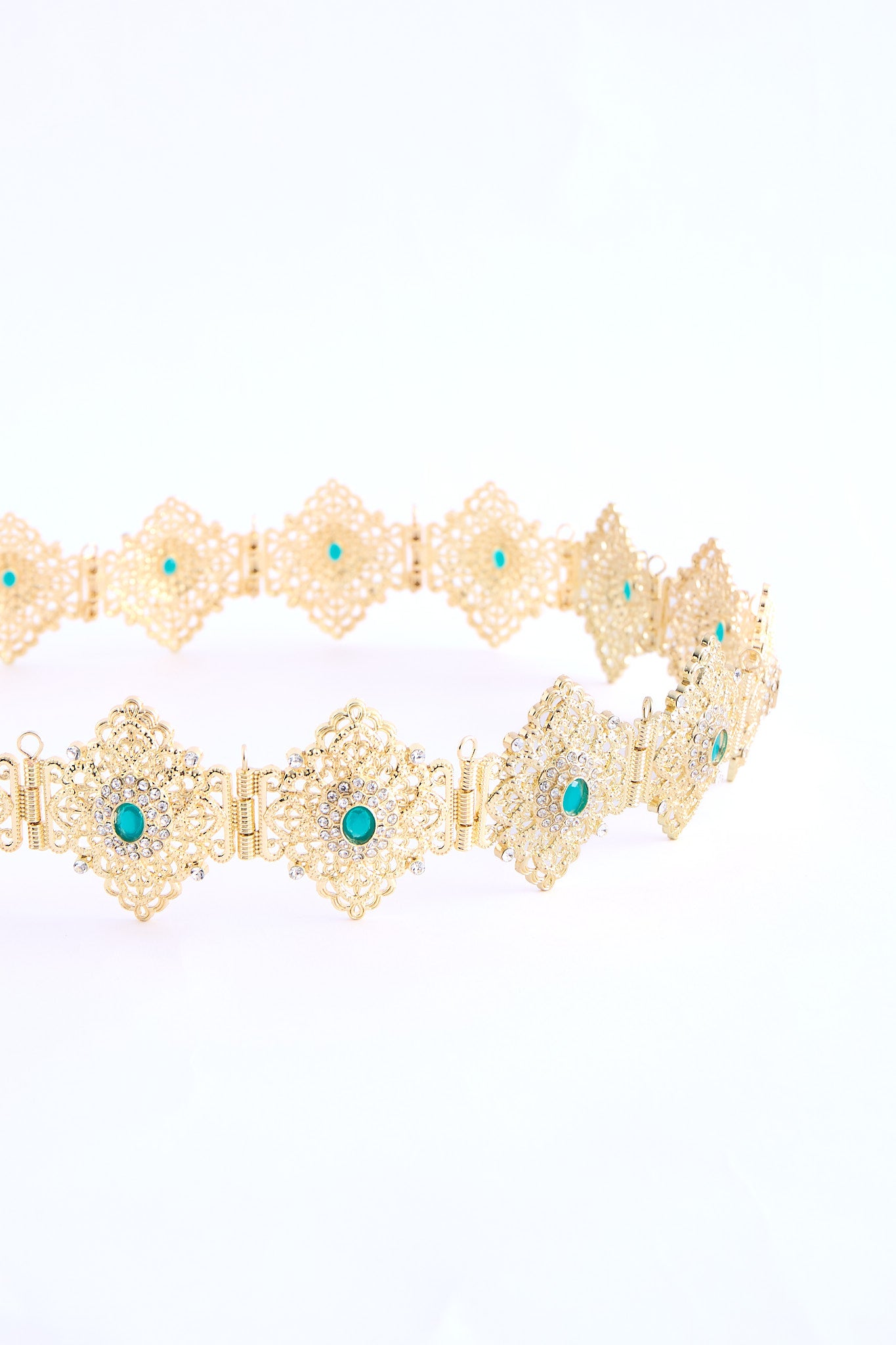 Shin Gold/Teal Belt