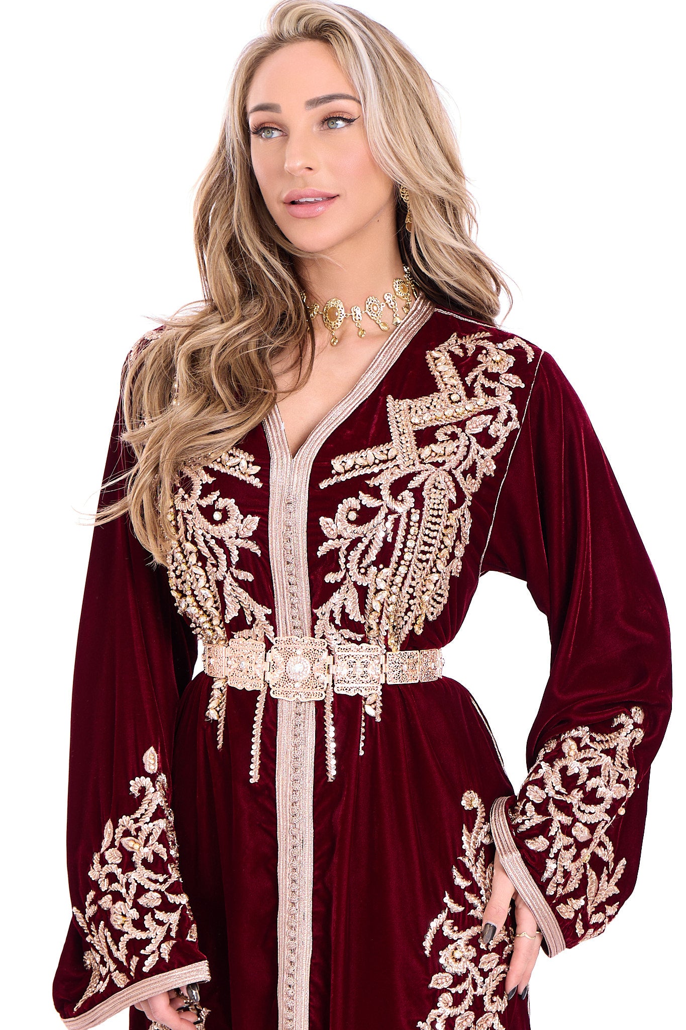 Caftan Abeer Pomegrante