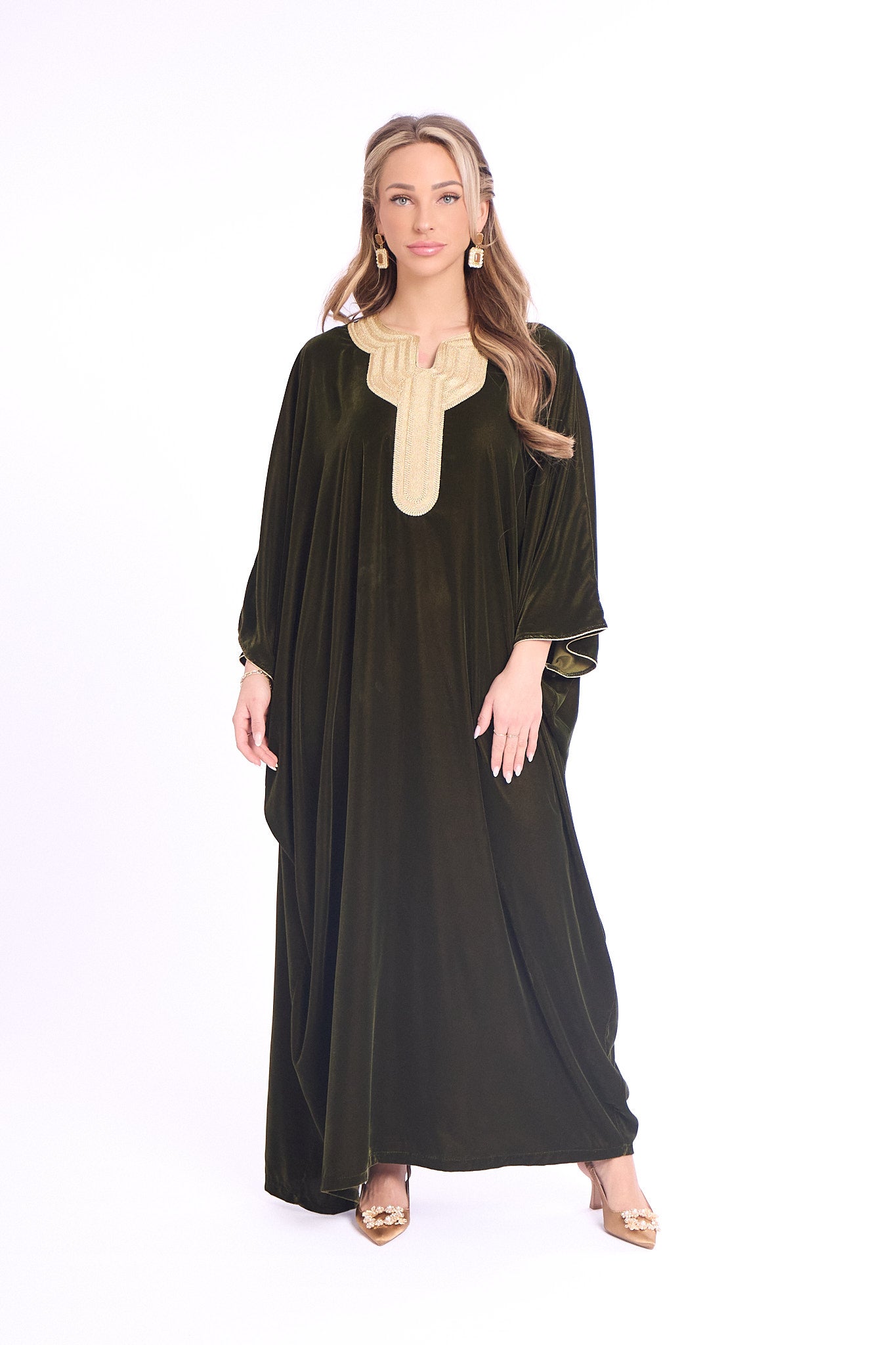 Caftan Omana Olivegreen
