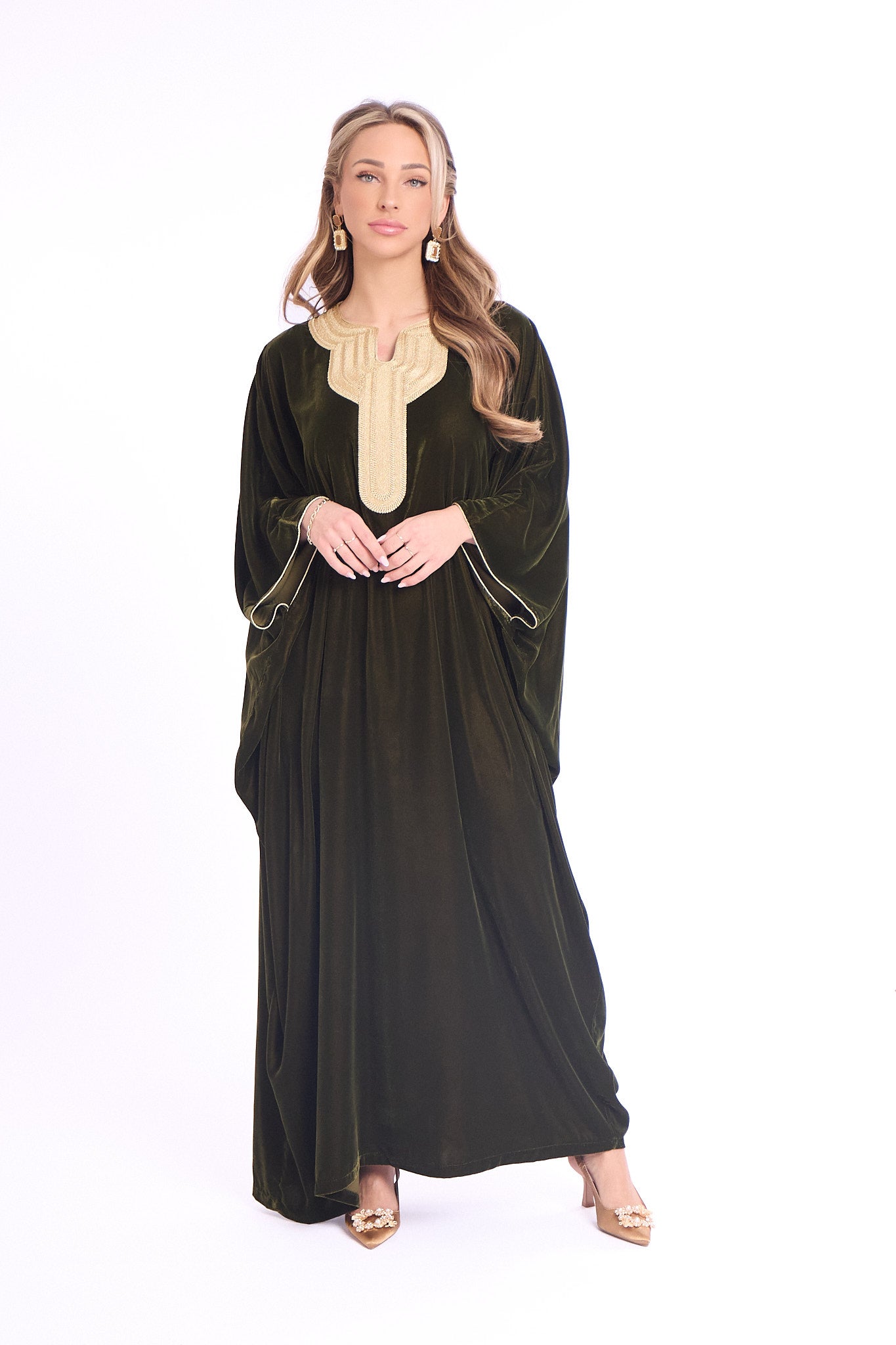 Caftan Omana Olivegreen