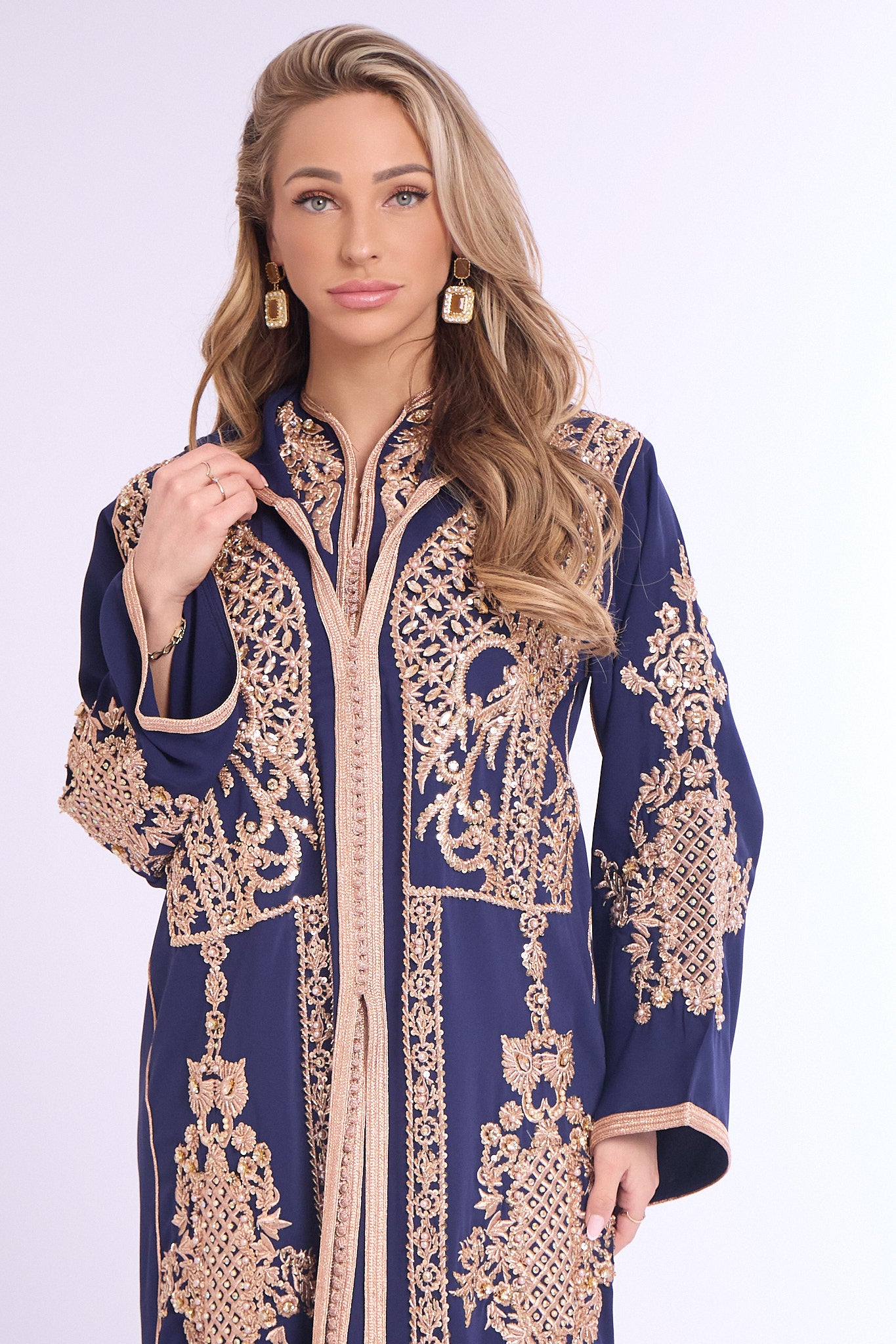 Exclusive Jalaba Soha Oxfordblue