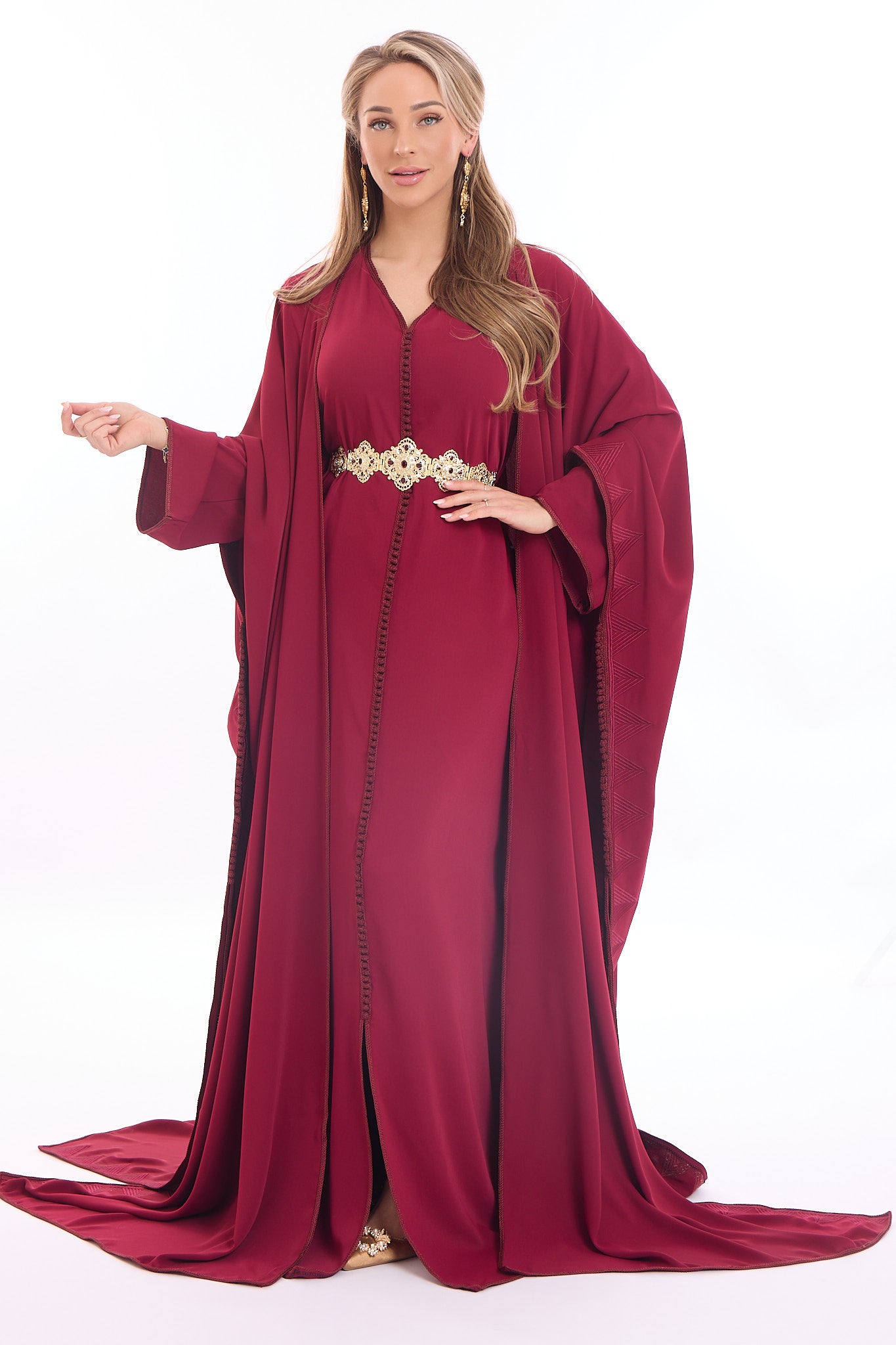 Caftan Fatin Pomegrante