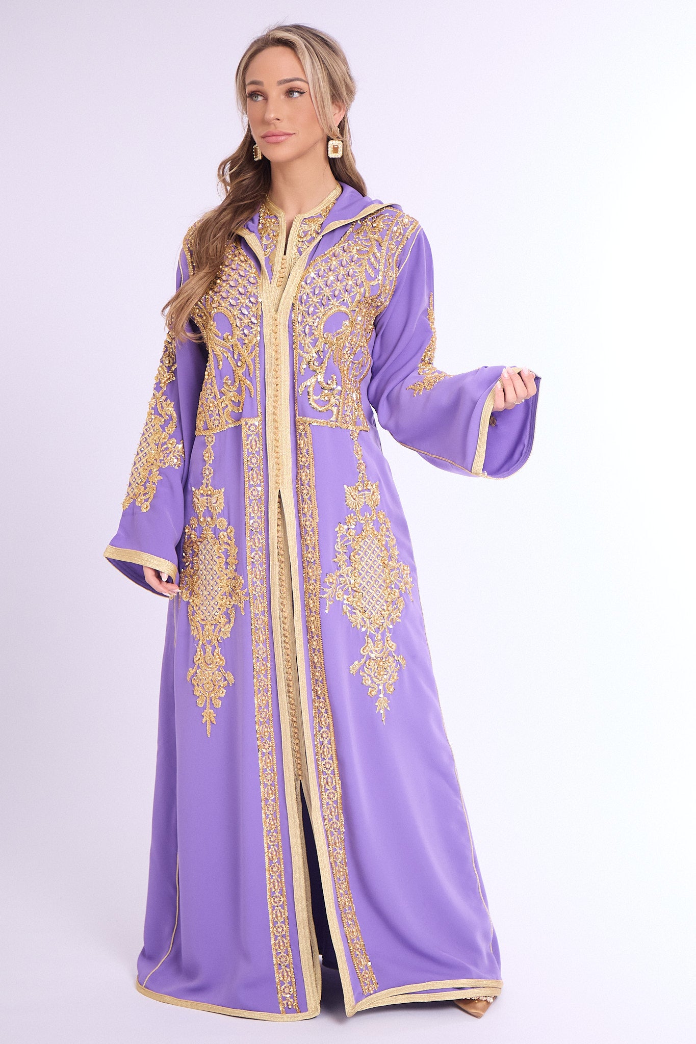 Exclusive Jalaba Soha Lilac