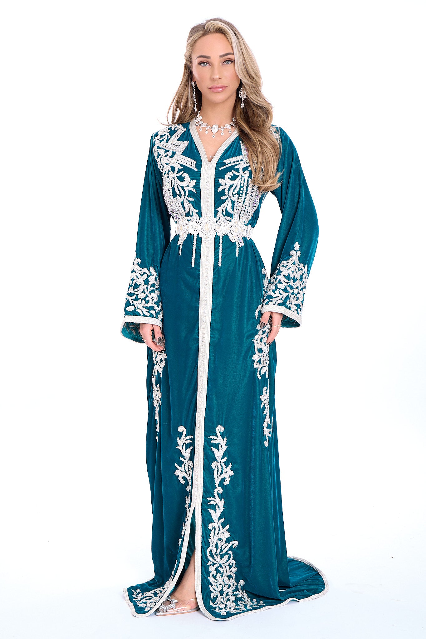 Caftan Abeer Blue Petrol