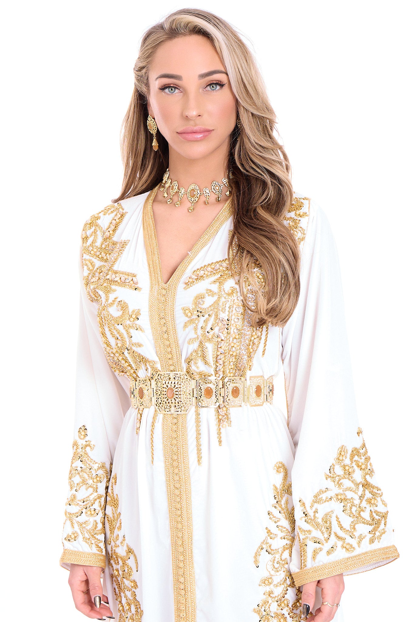 Caftan Abeer White