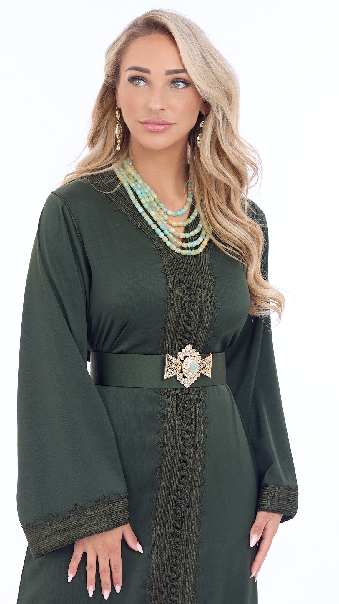 Caftan Riham Sage Green