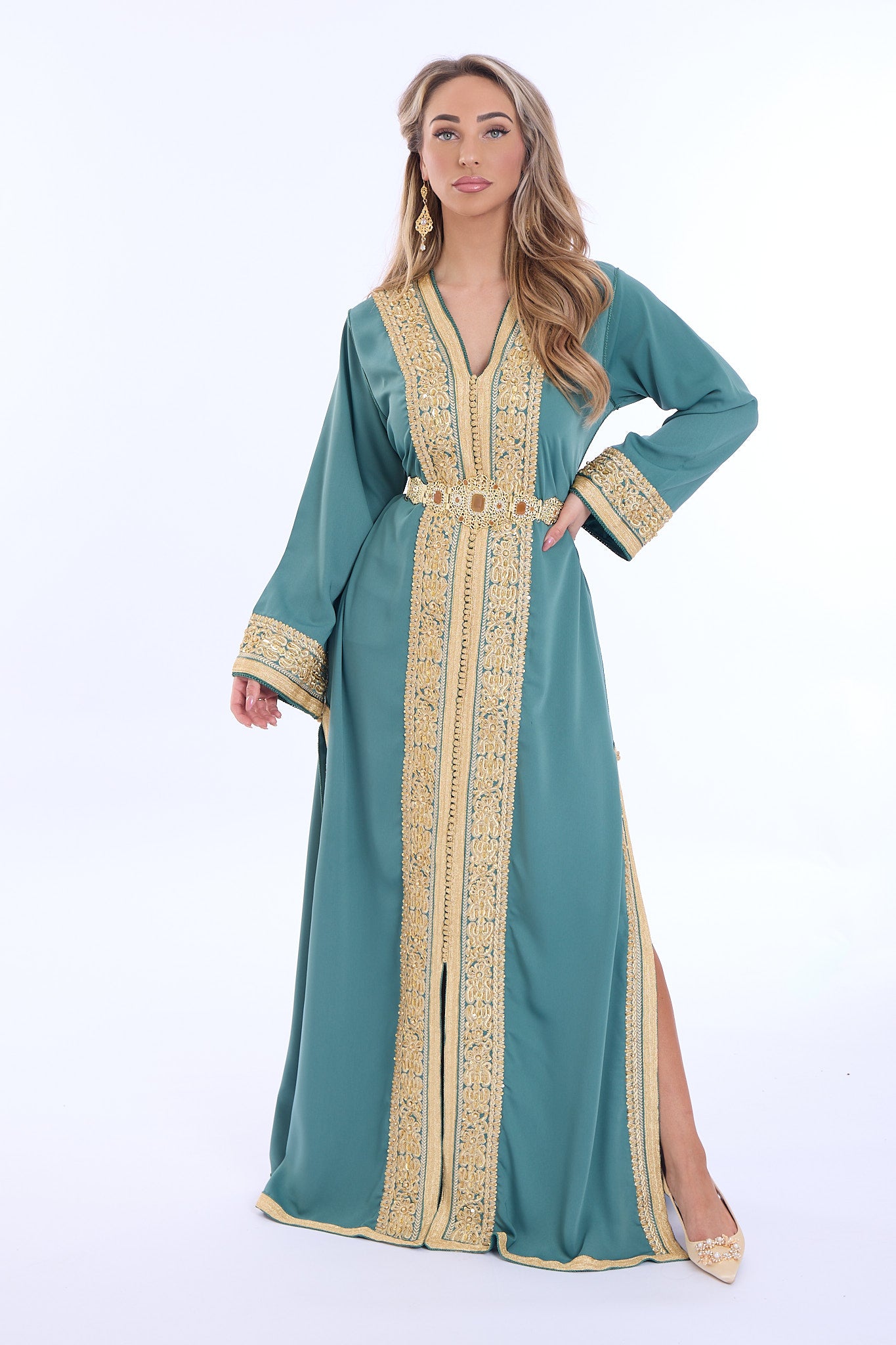 Caftan Lina Darkseagreen