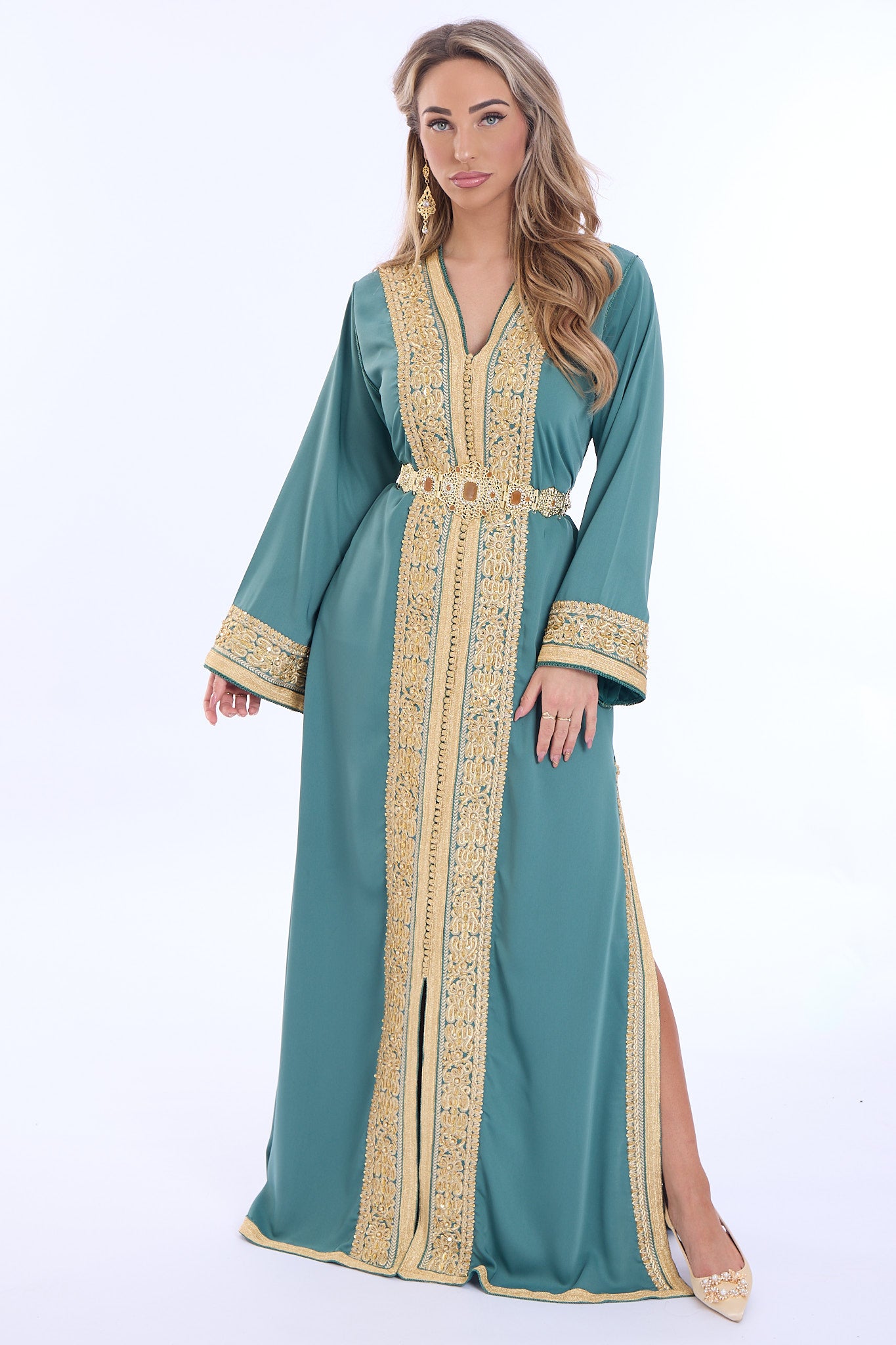 Caftan Lina Darkseagreen