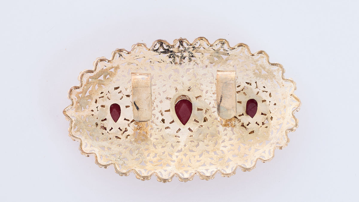 Belt Broch Lian Gold/Bordeaux