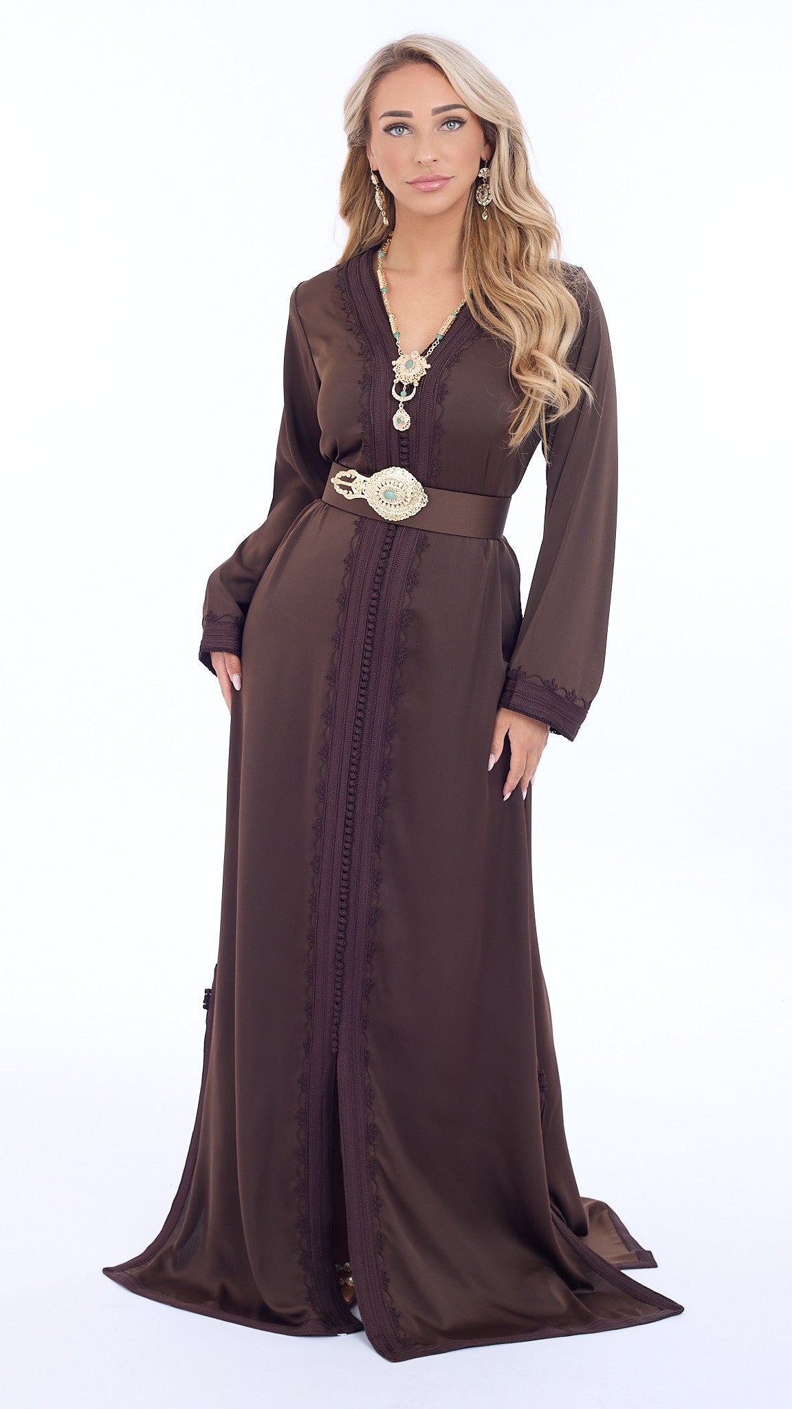 Caftan Riham Brown