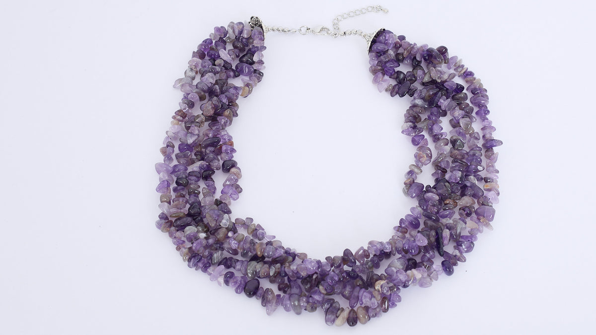 Necklace Zozo Purple