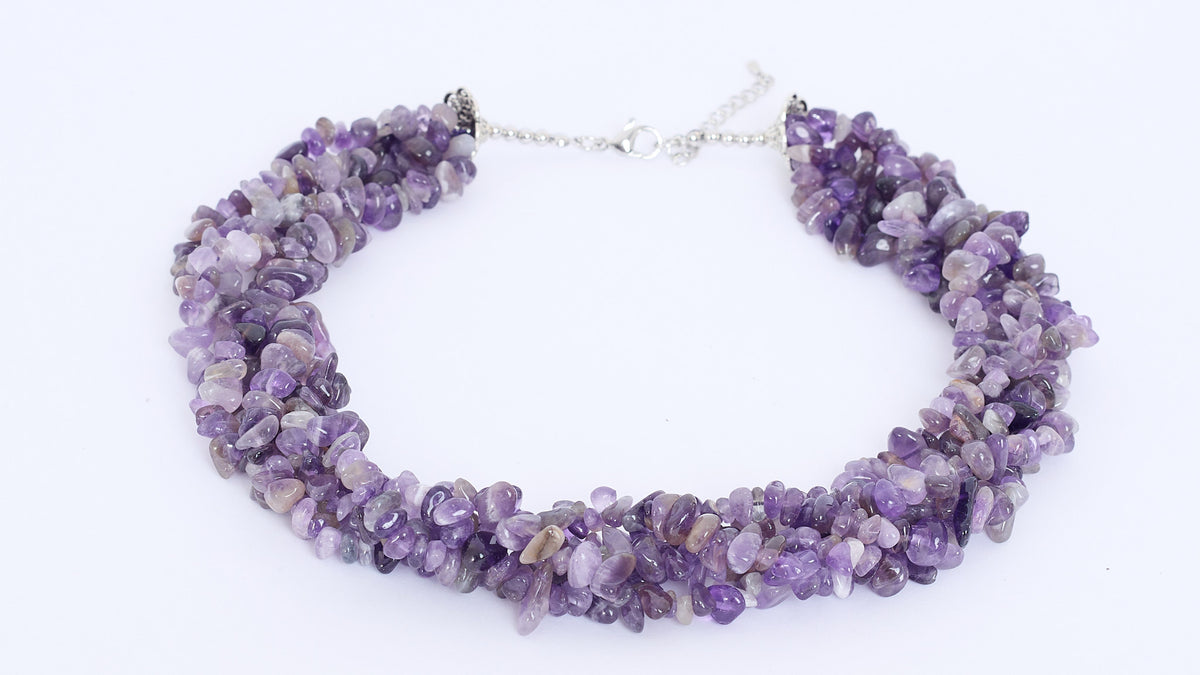 Necklace Zozo Purple