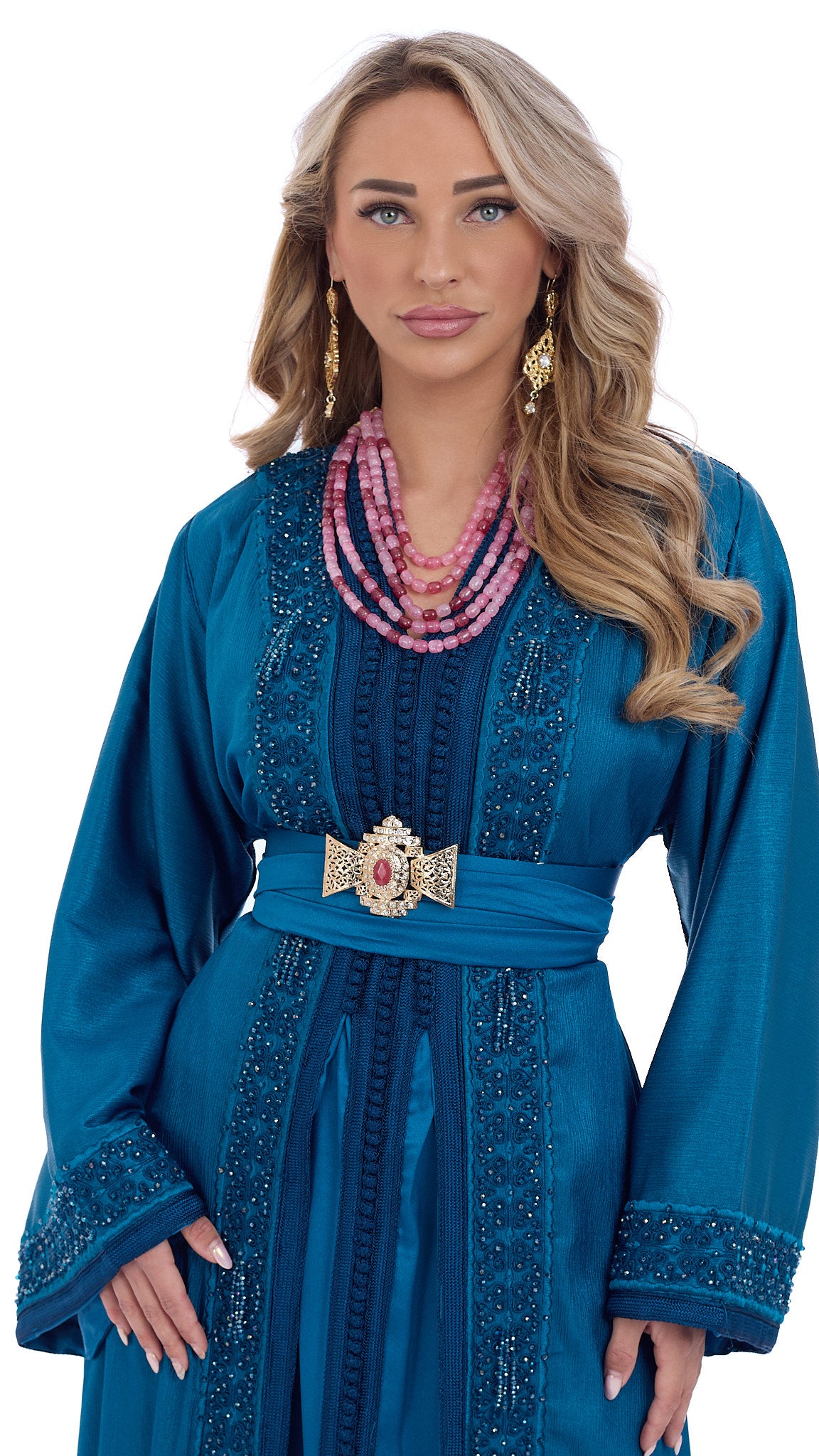Caftan Maram Blue Petrol