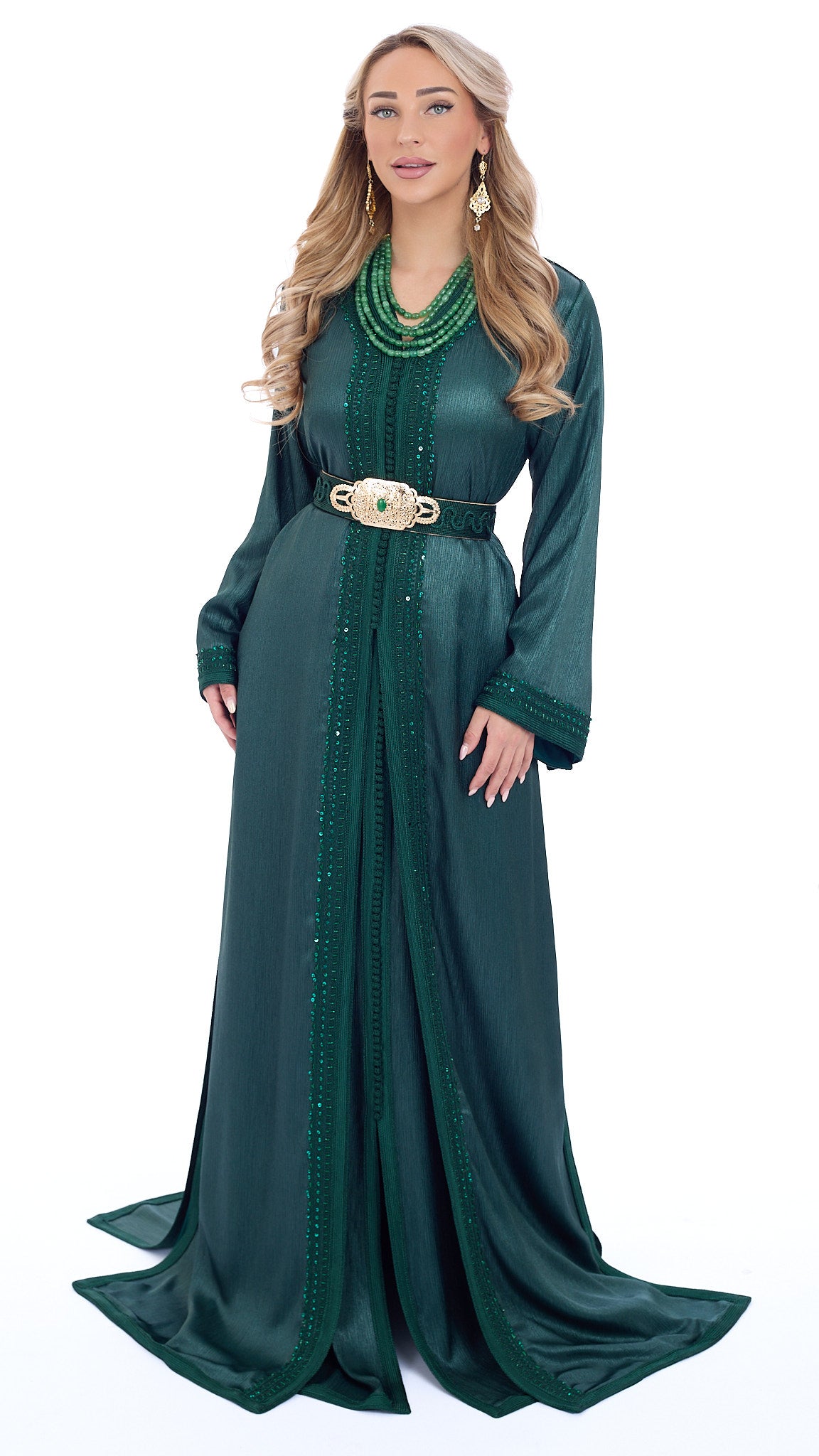 Caftan Lujain Darkgreen