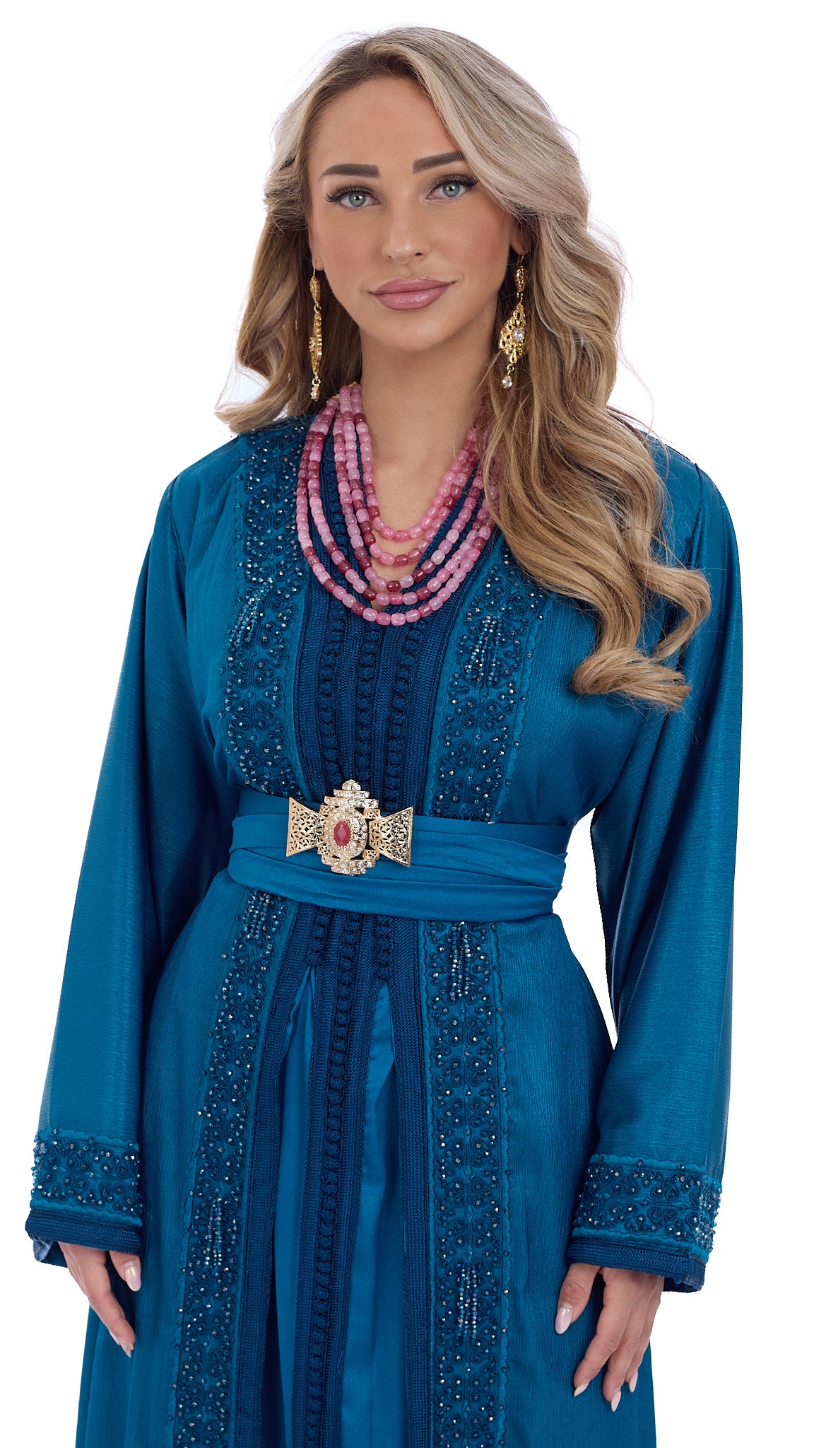 Caftan Maram Blue Petrol