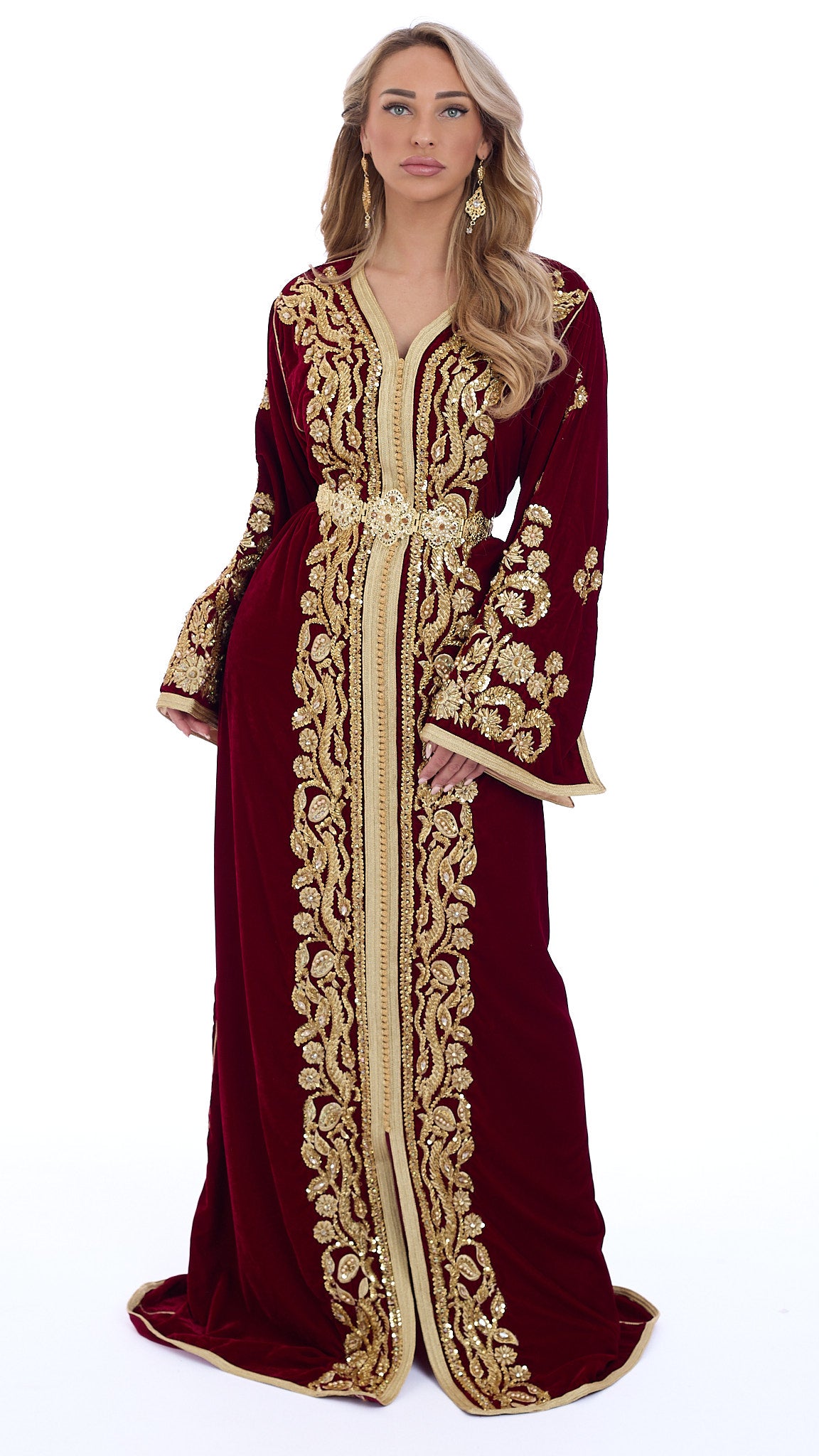Caftan Rawan Bordeaux