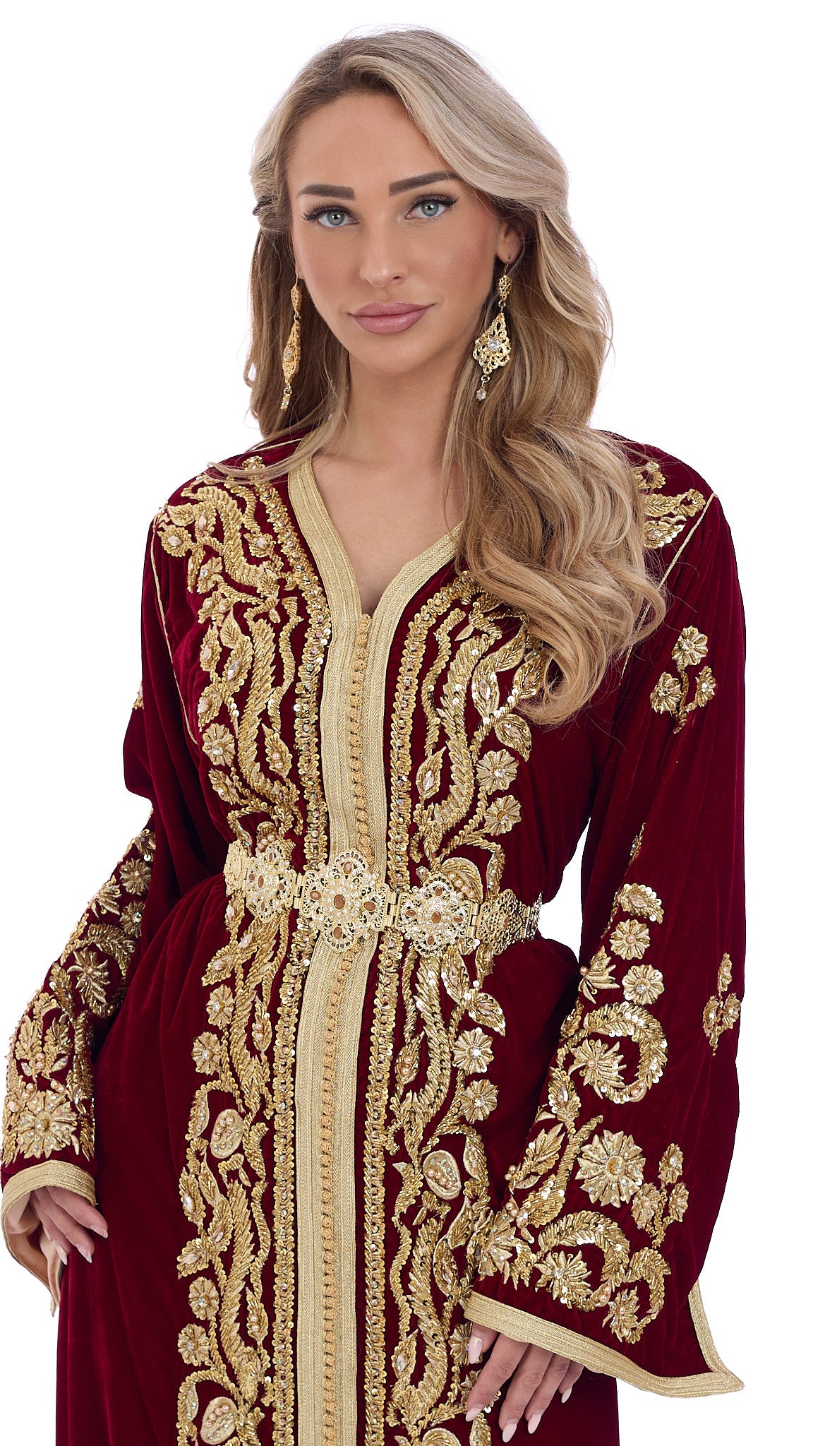Caftan Rawan Bordeaux