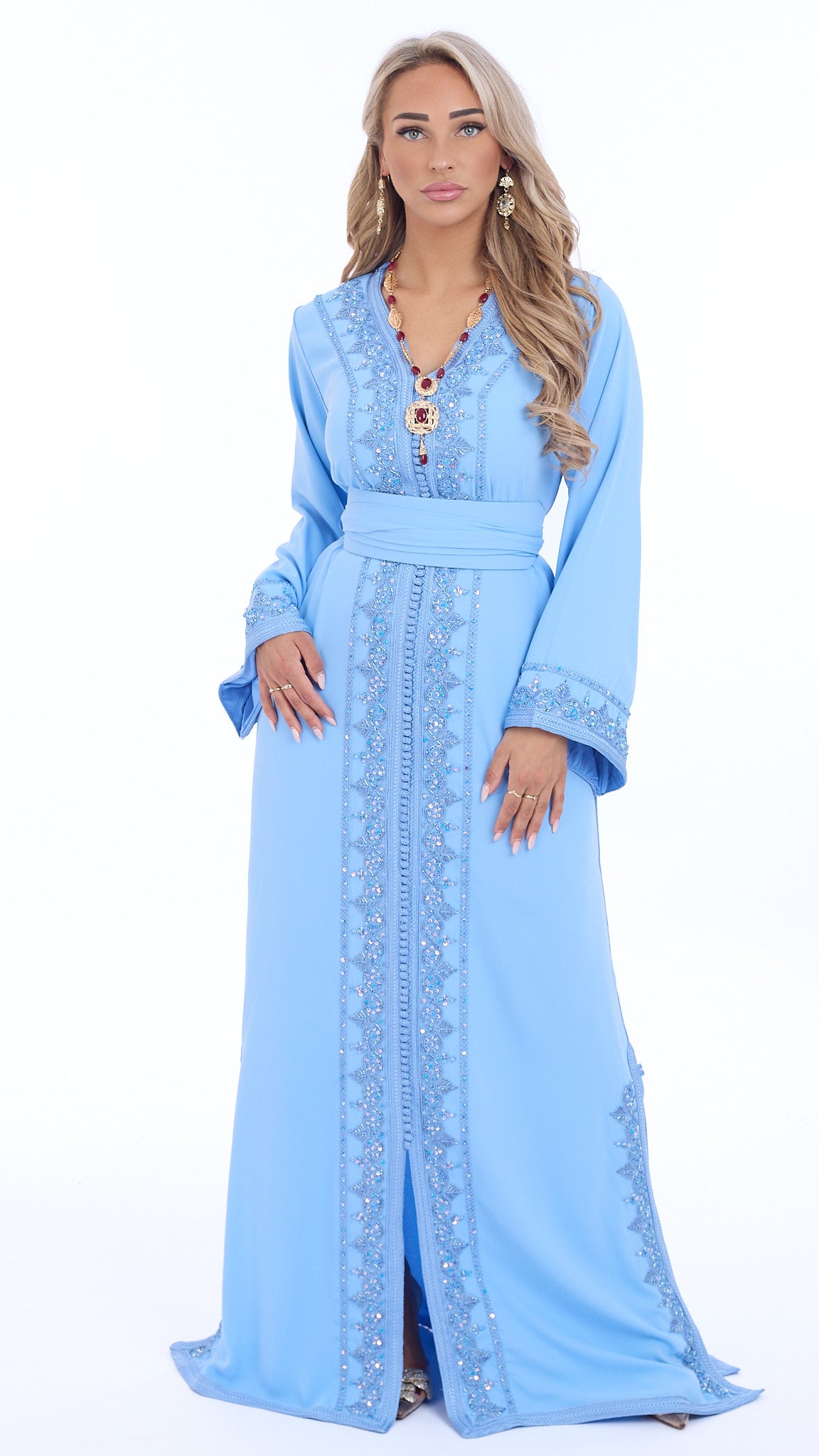 Caftan Lamyae Lightblue