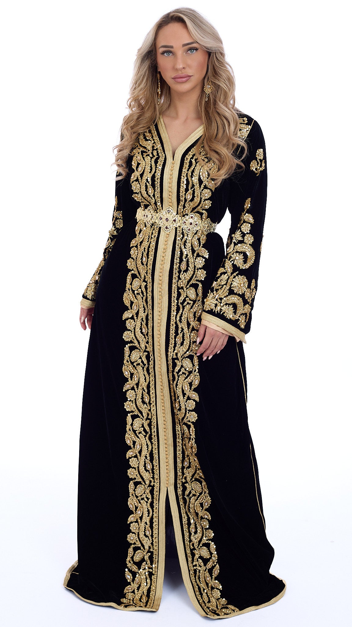 Caftan Rawan Black/Gold