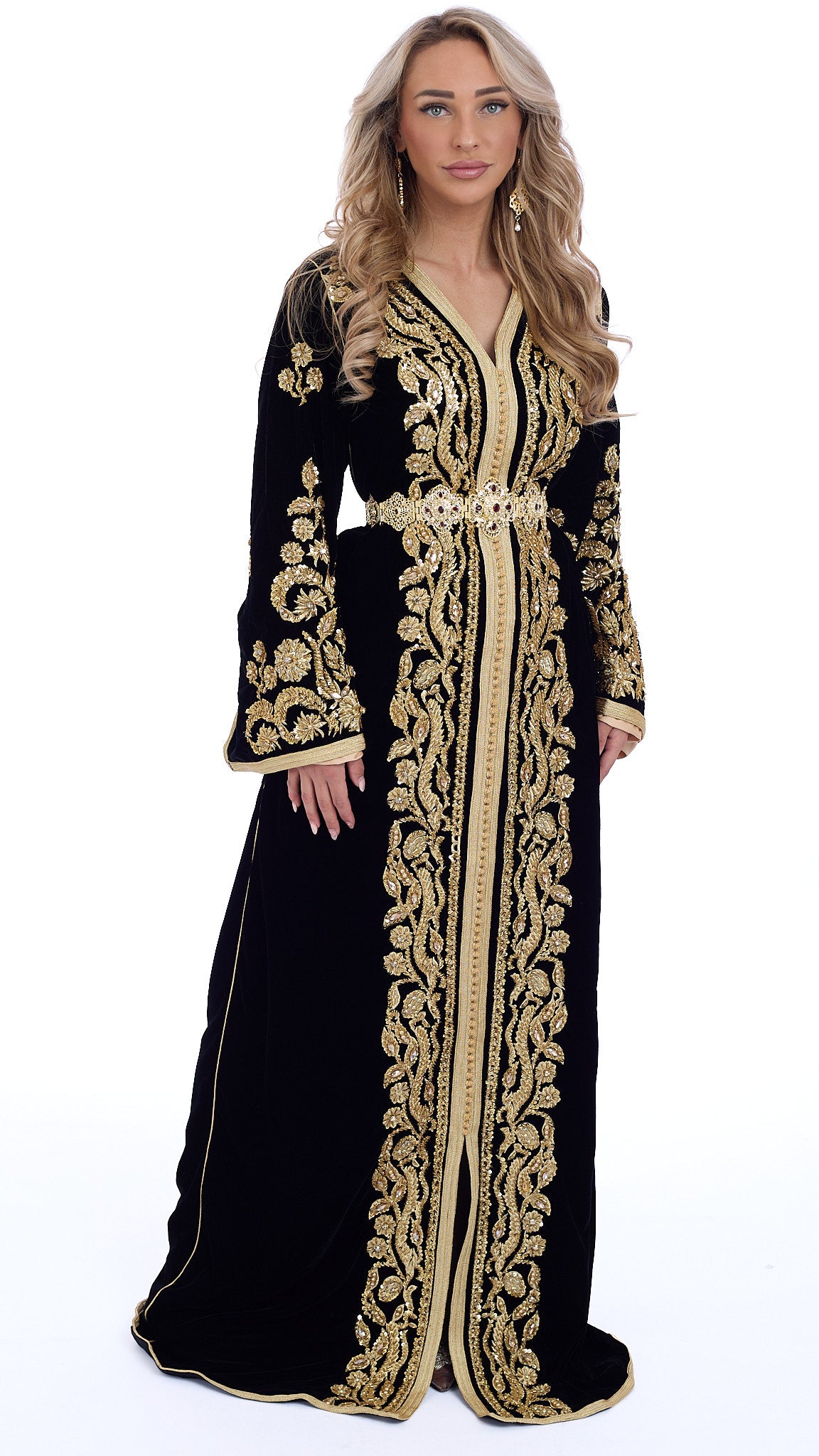 Caftan Rawan Black/Gold