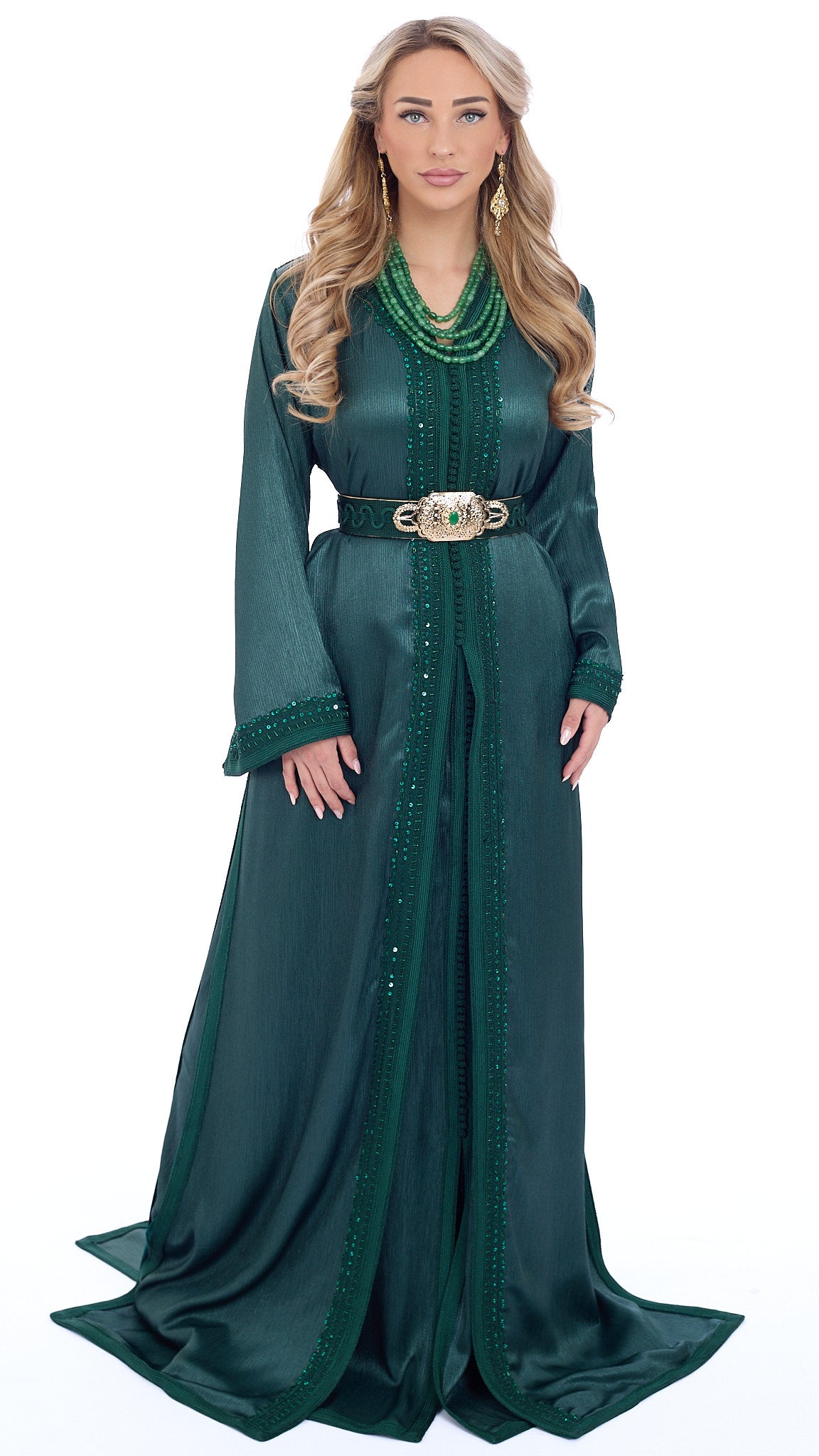 Caftan Lujain Darkgreen