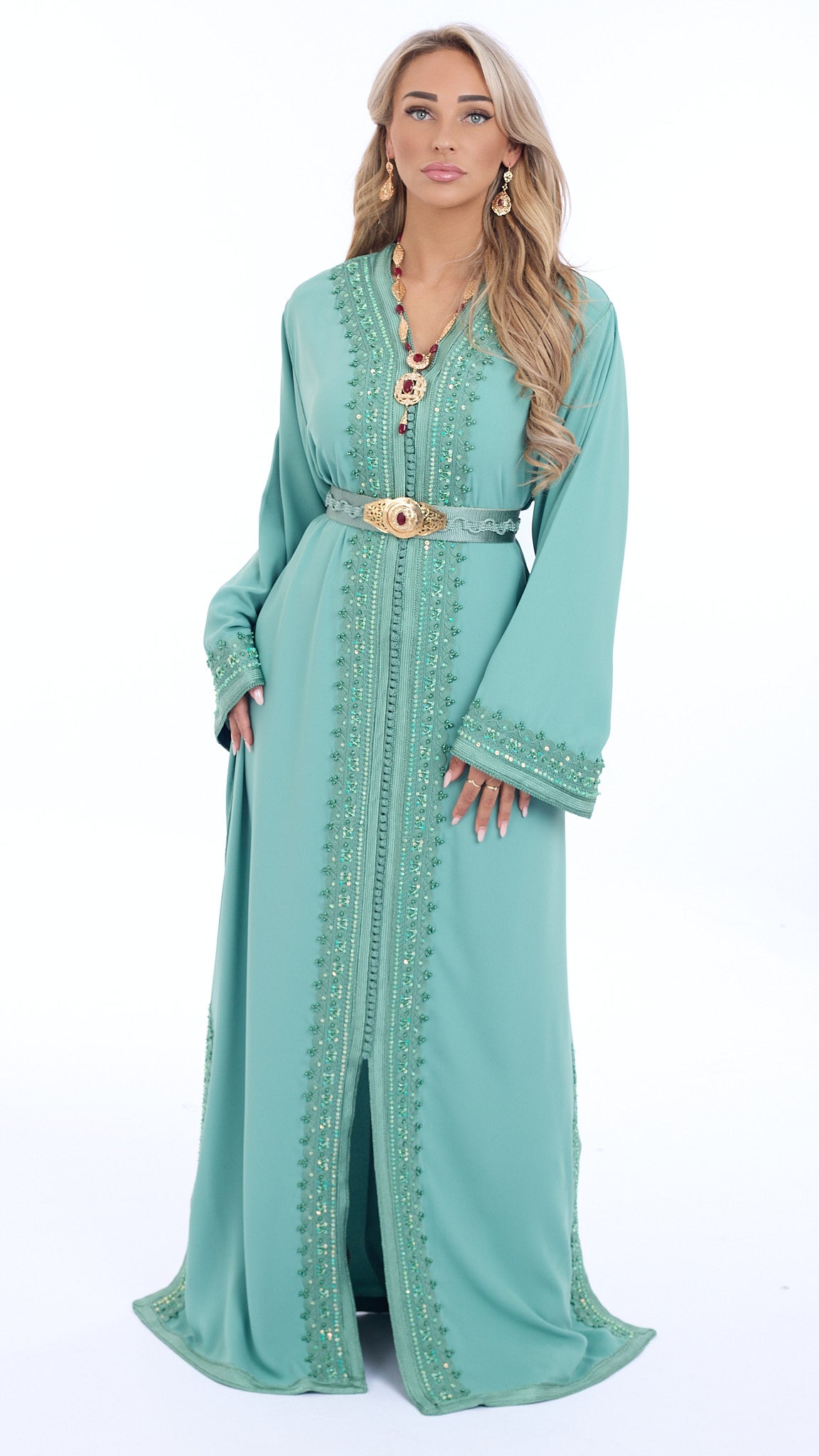 Caftan Yasmin Mintgreen