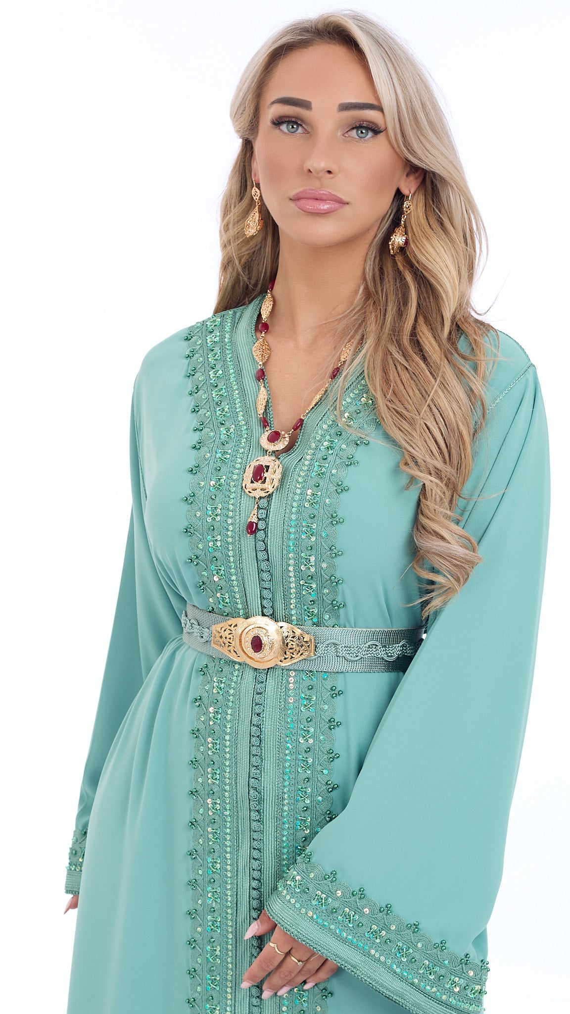 Caftan Yasmin Mintgreen