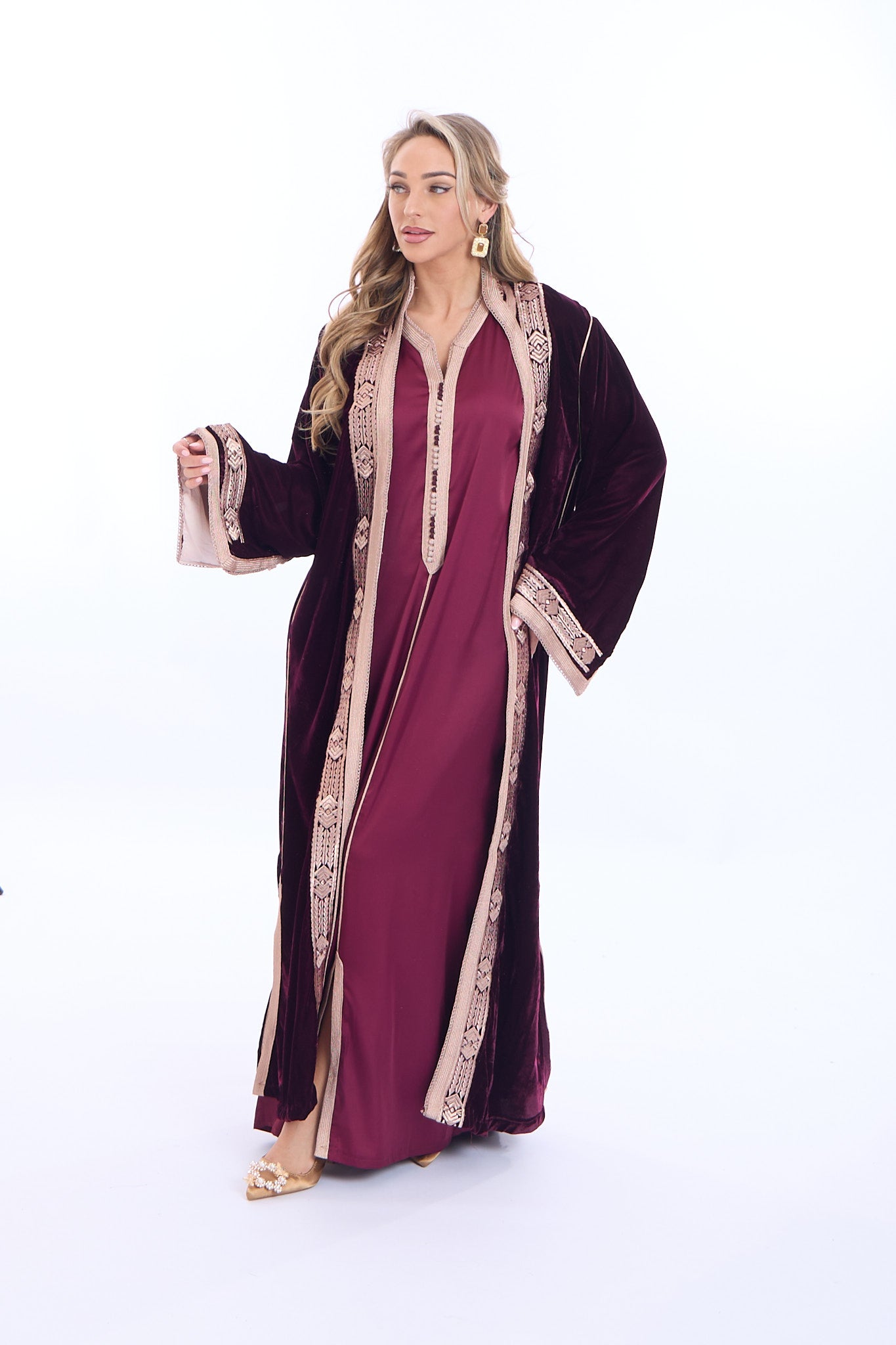 Caftan Ciyad Borderaux
