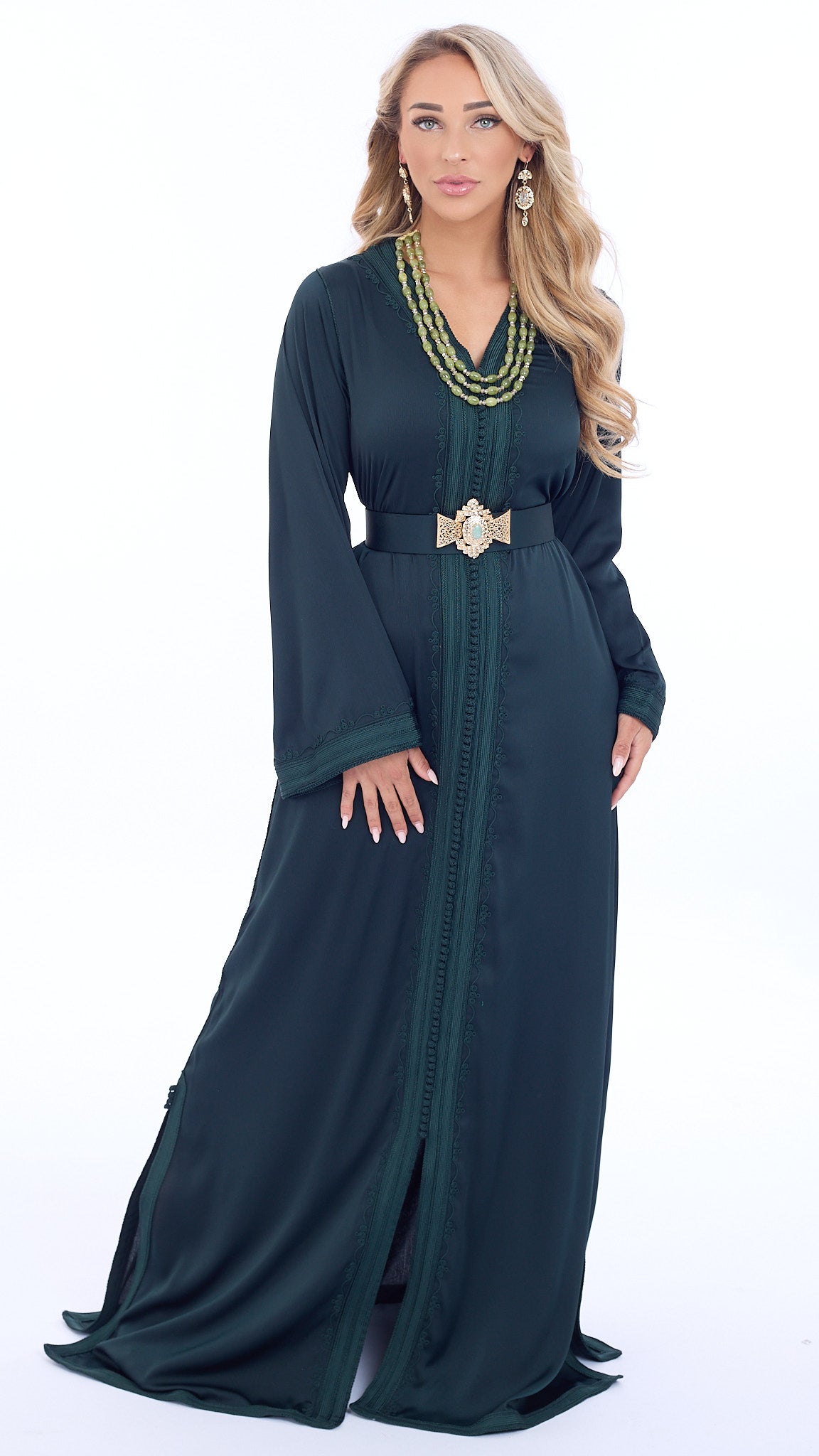 Caftan Riham Darkgreen