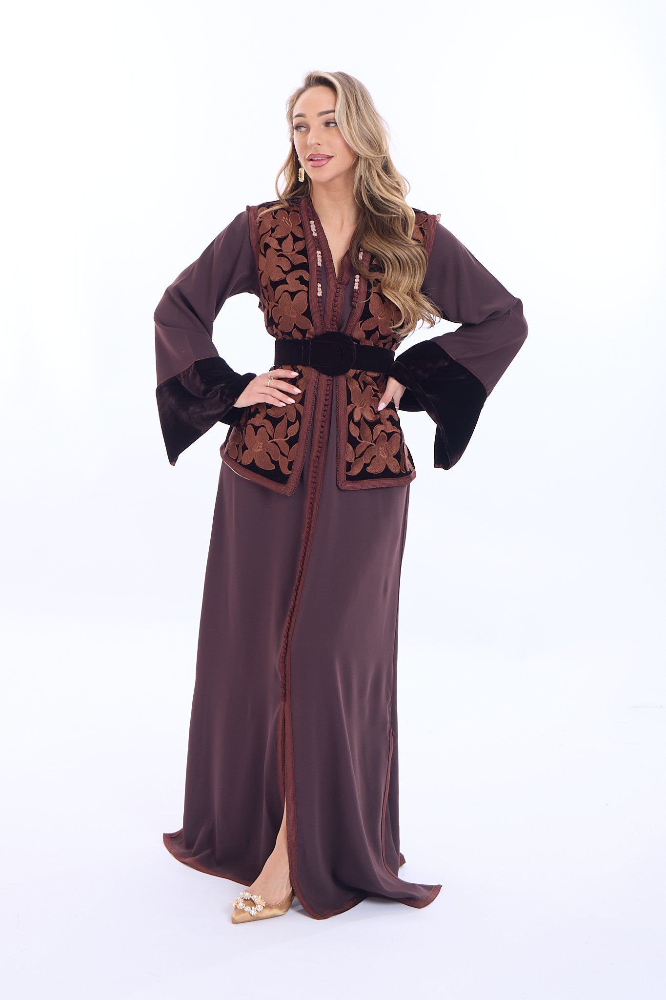 Caftan Solana Brown