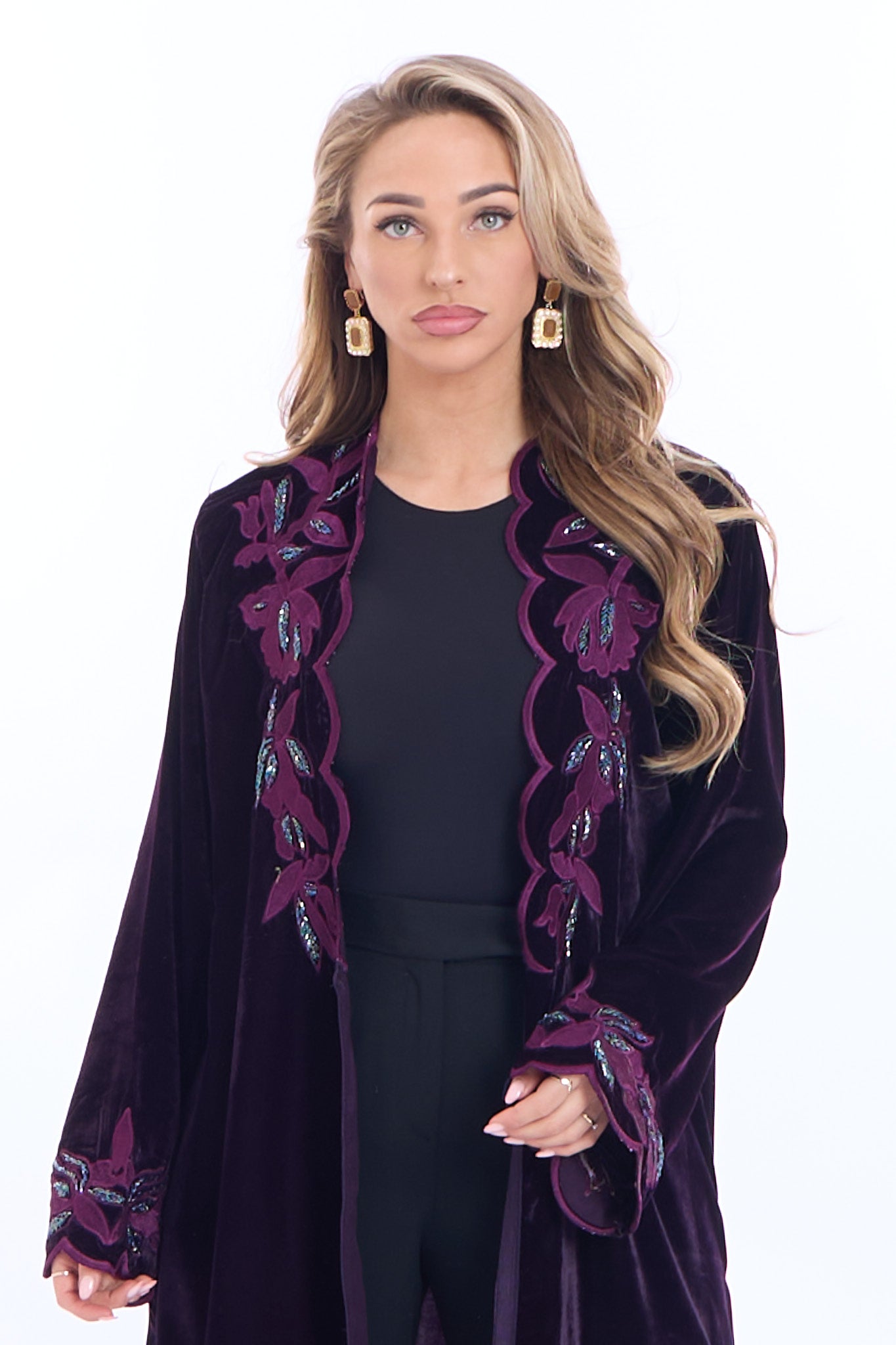Kimono Marya aubergine