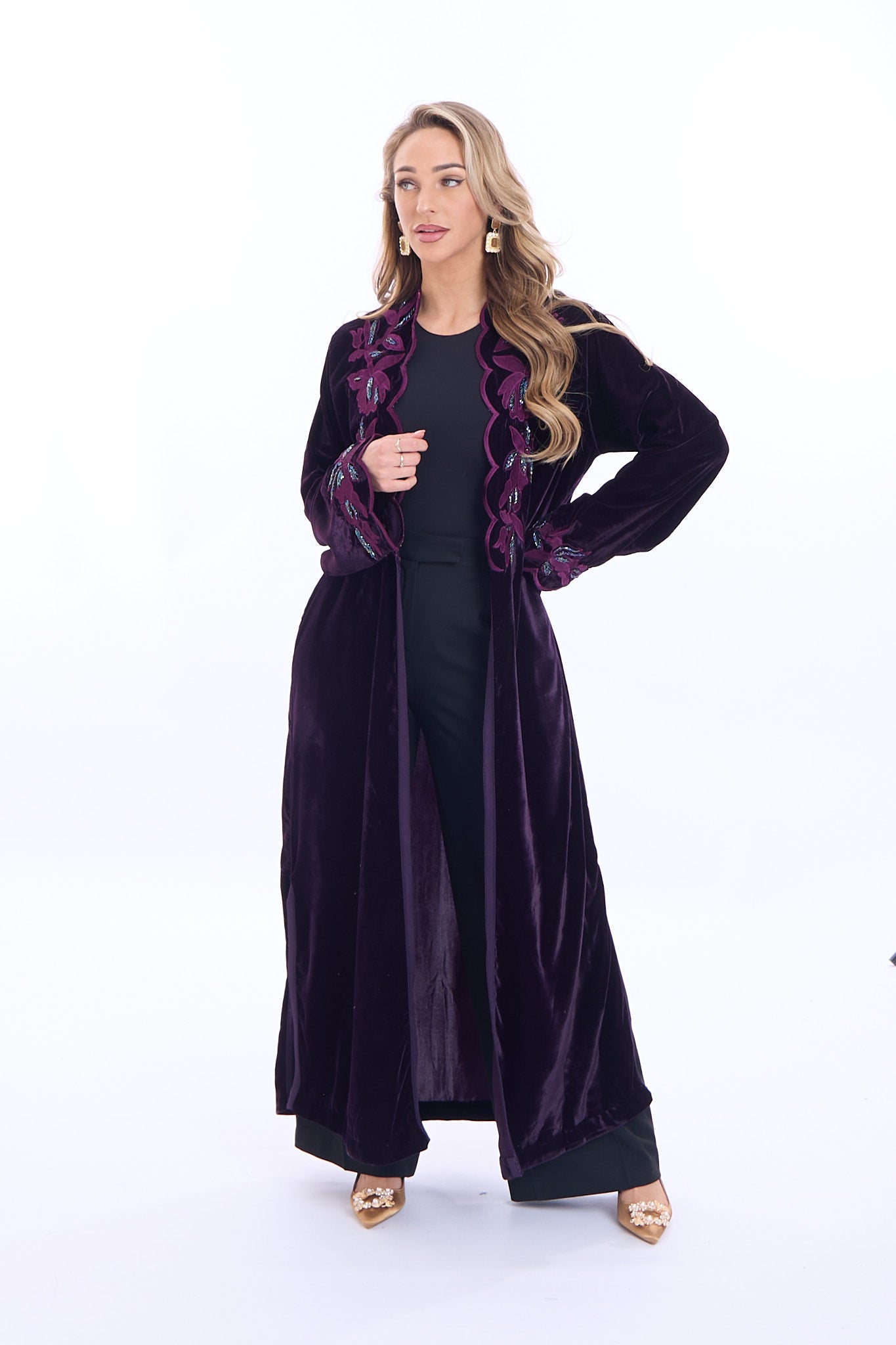 Kimono Marya aubergine