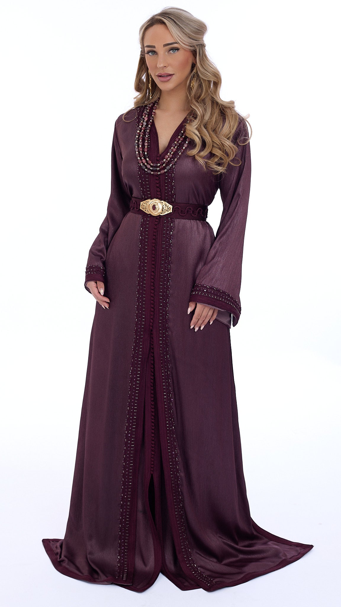 Caftan Lujain Pomegrante