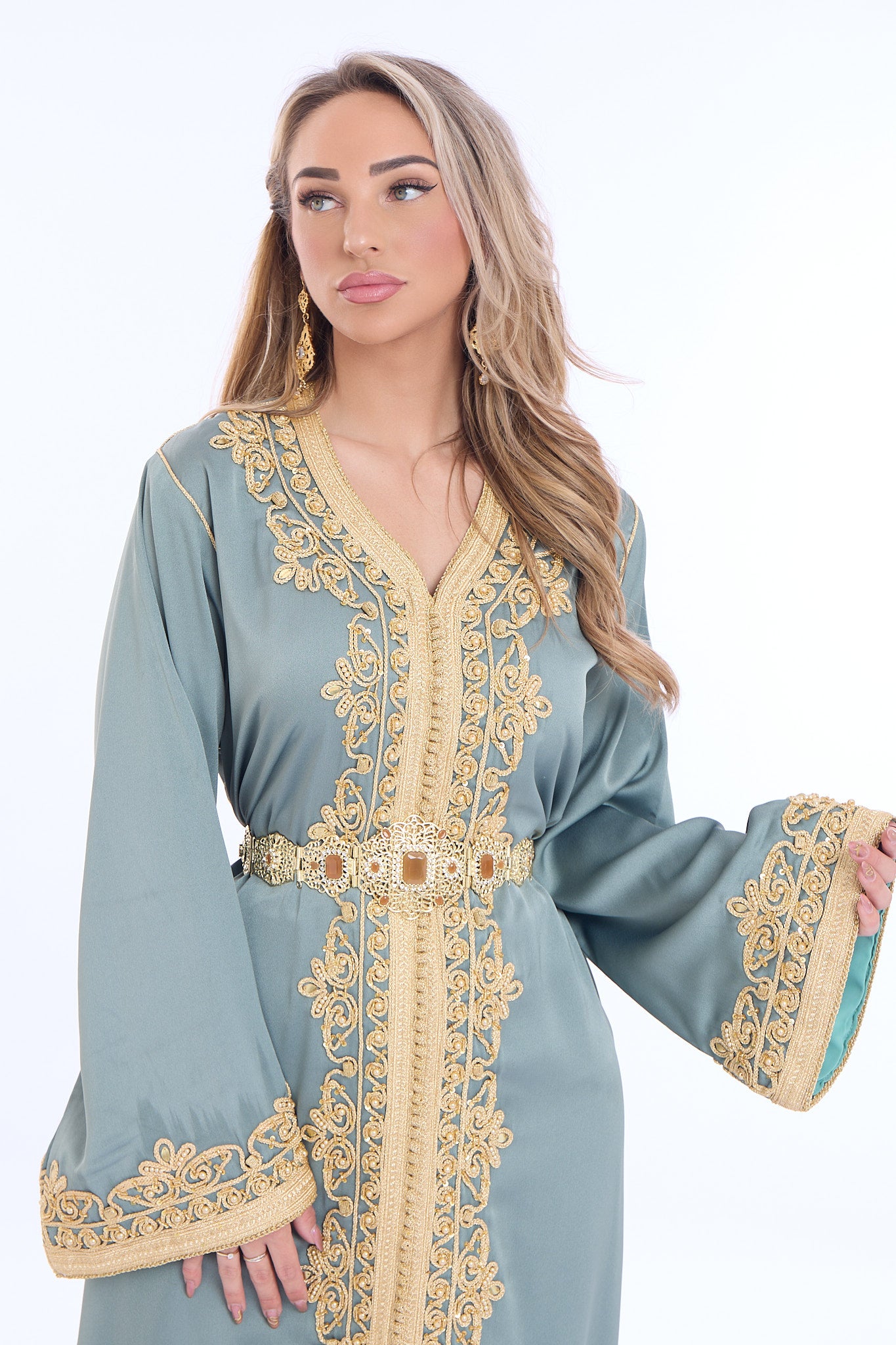 Caftan Jayda Mintgreen