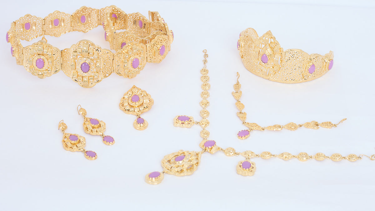Bridal Accessories gold/pink