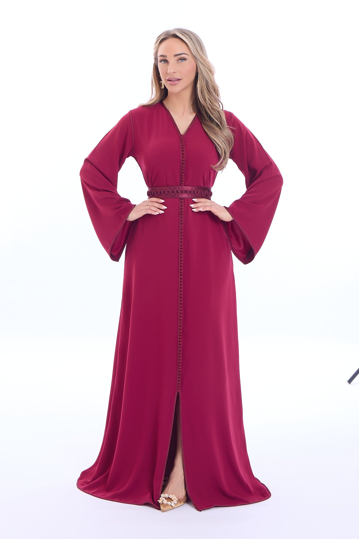 Caftan Aya Bordeaux