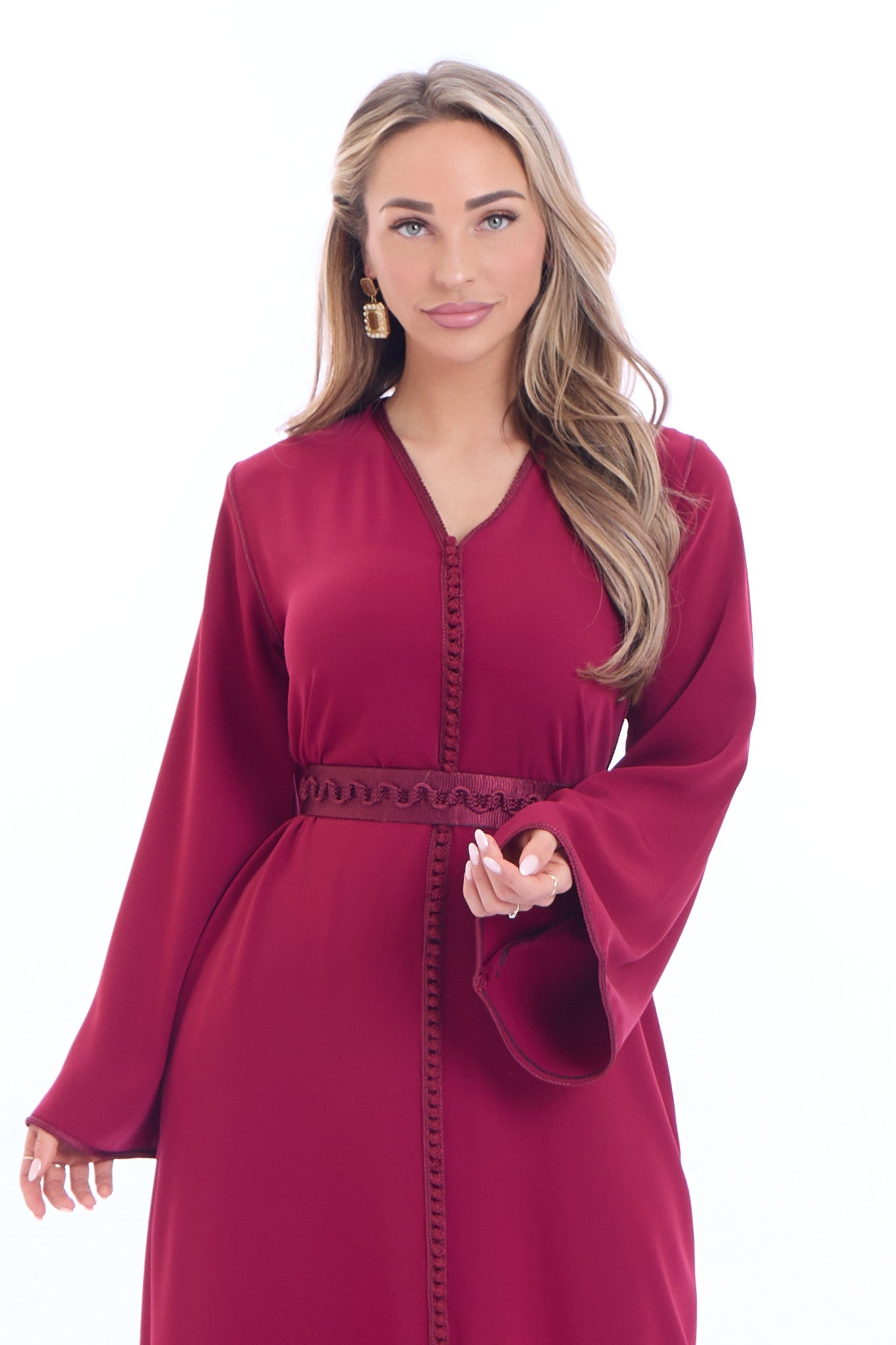 Caftan Aya Bordeaux